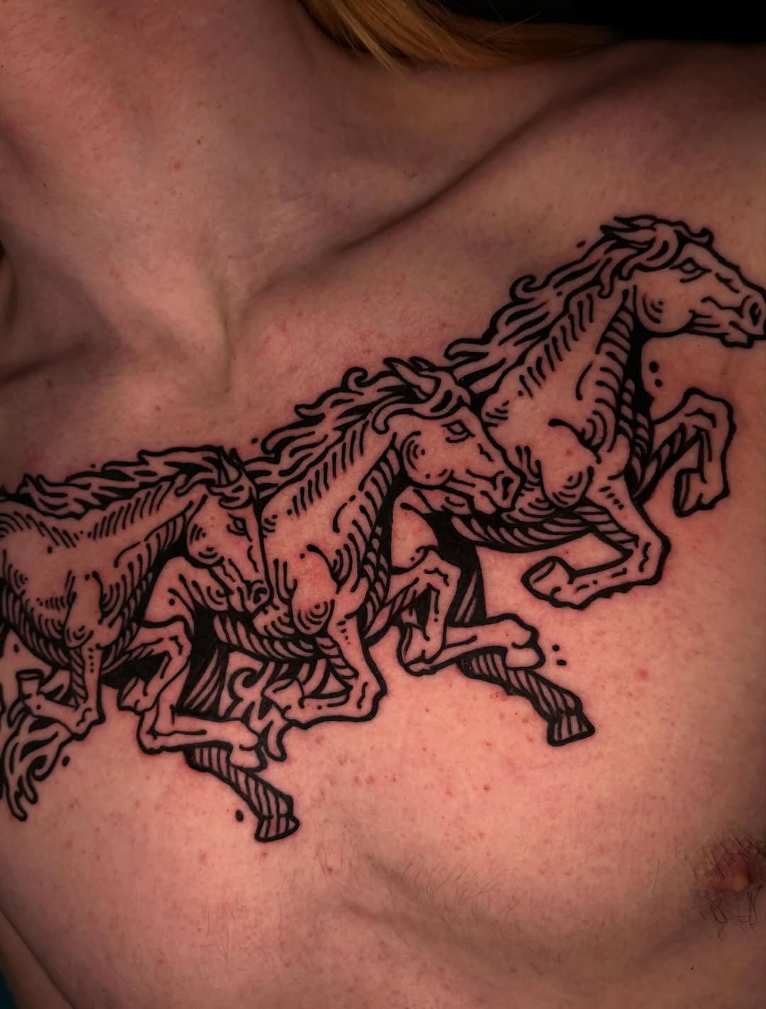 Tattoo by @jeremydrawsshit β blackwork