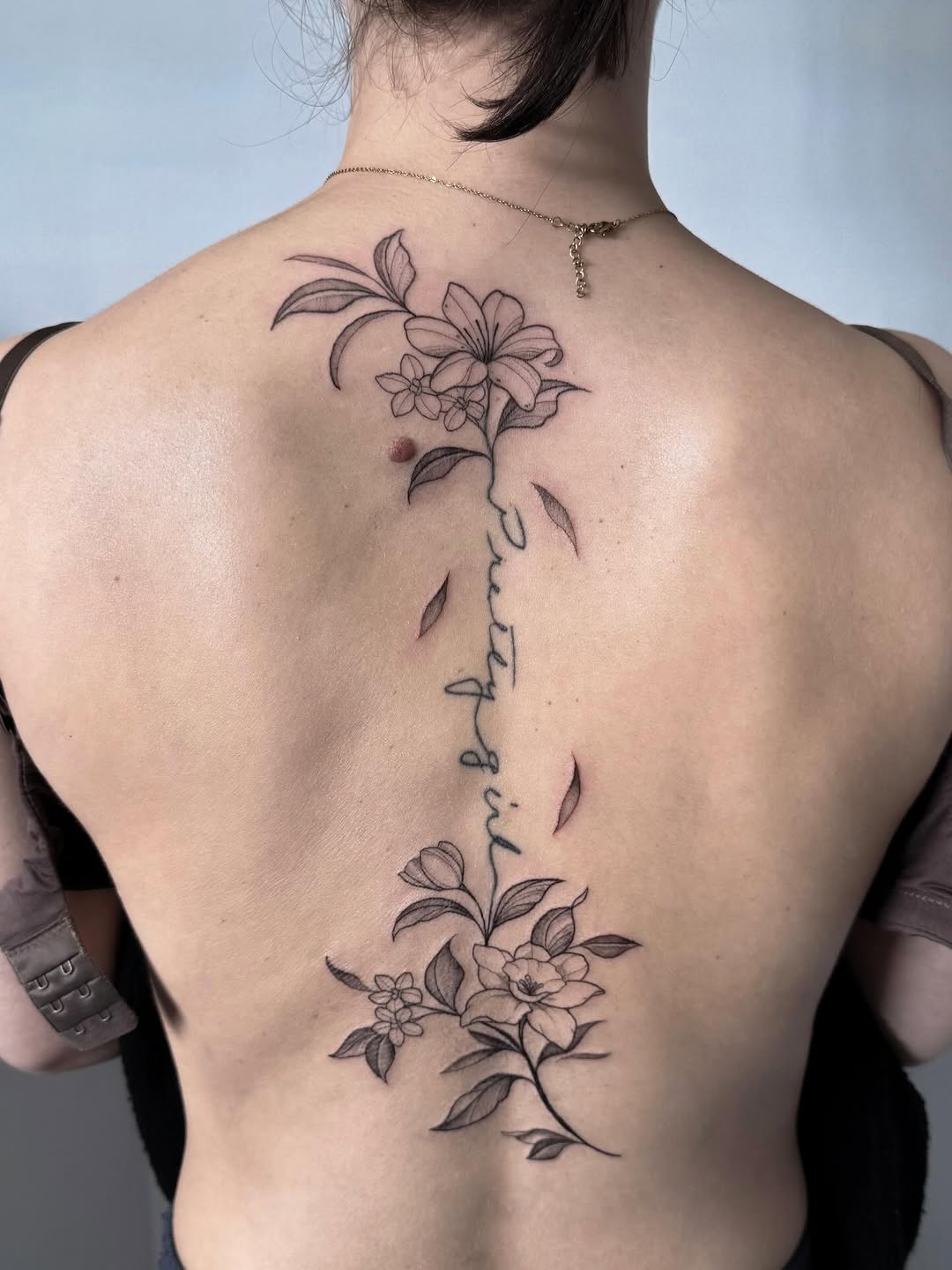 Tattoo by @mjbender.tattoos — fine_line, lettering_script