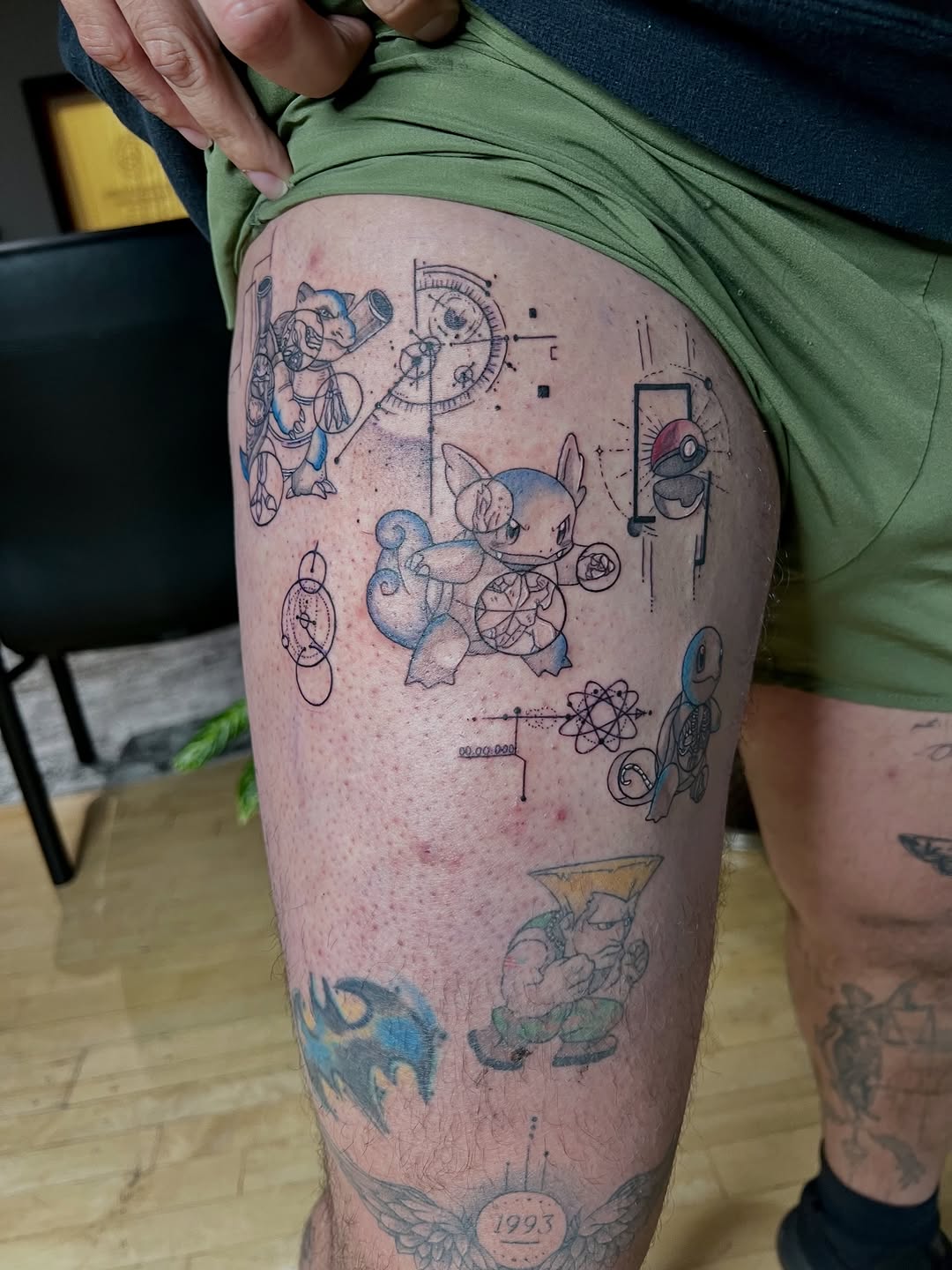 Tattoo by @lovelyinink_ — geometric, anime