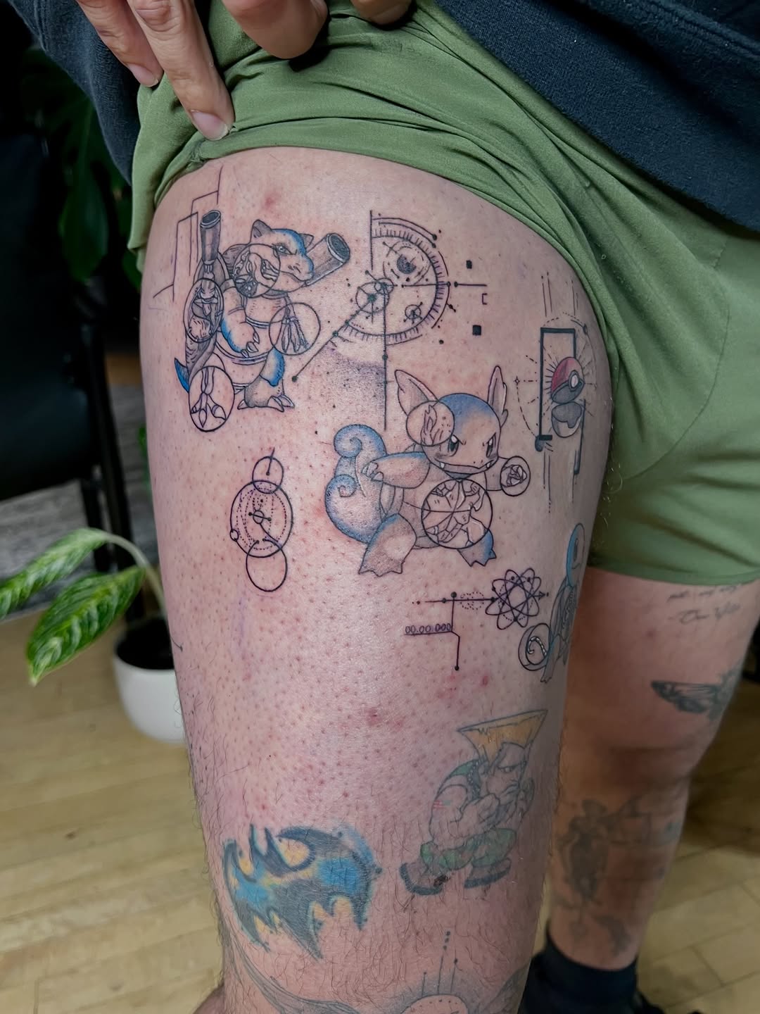 Tattoo by @lovelyinink_ — geometric, anime