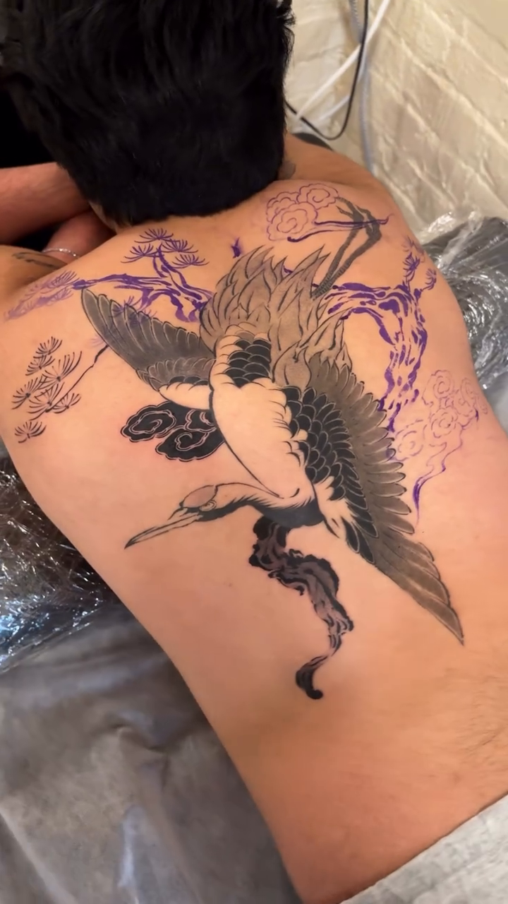 Tattoo by @tatpiaooo — japanese_irezumi, black_and_grey