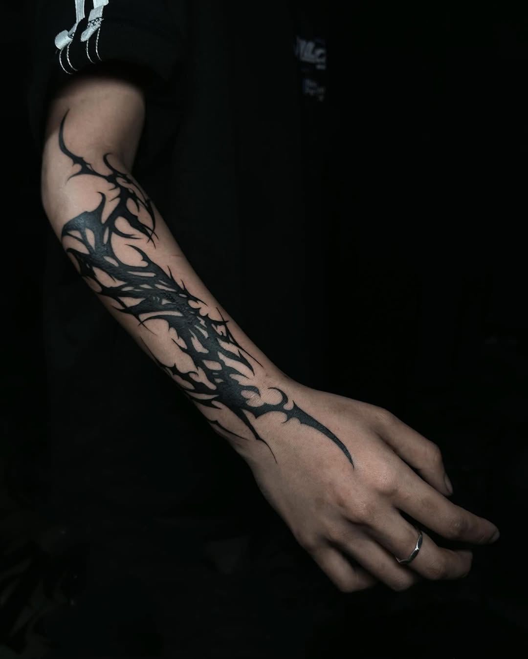 Tattoo by @gaoq.tattoo — blackwork, tribal