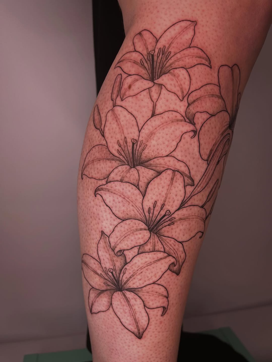 Tattoo by @peachdoestattoos โ illustrative, black_and_grey