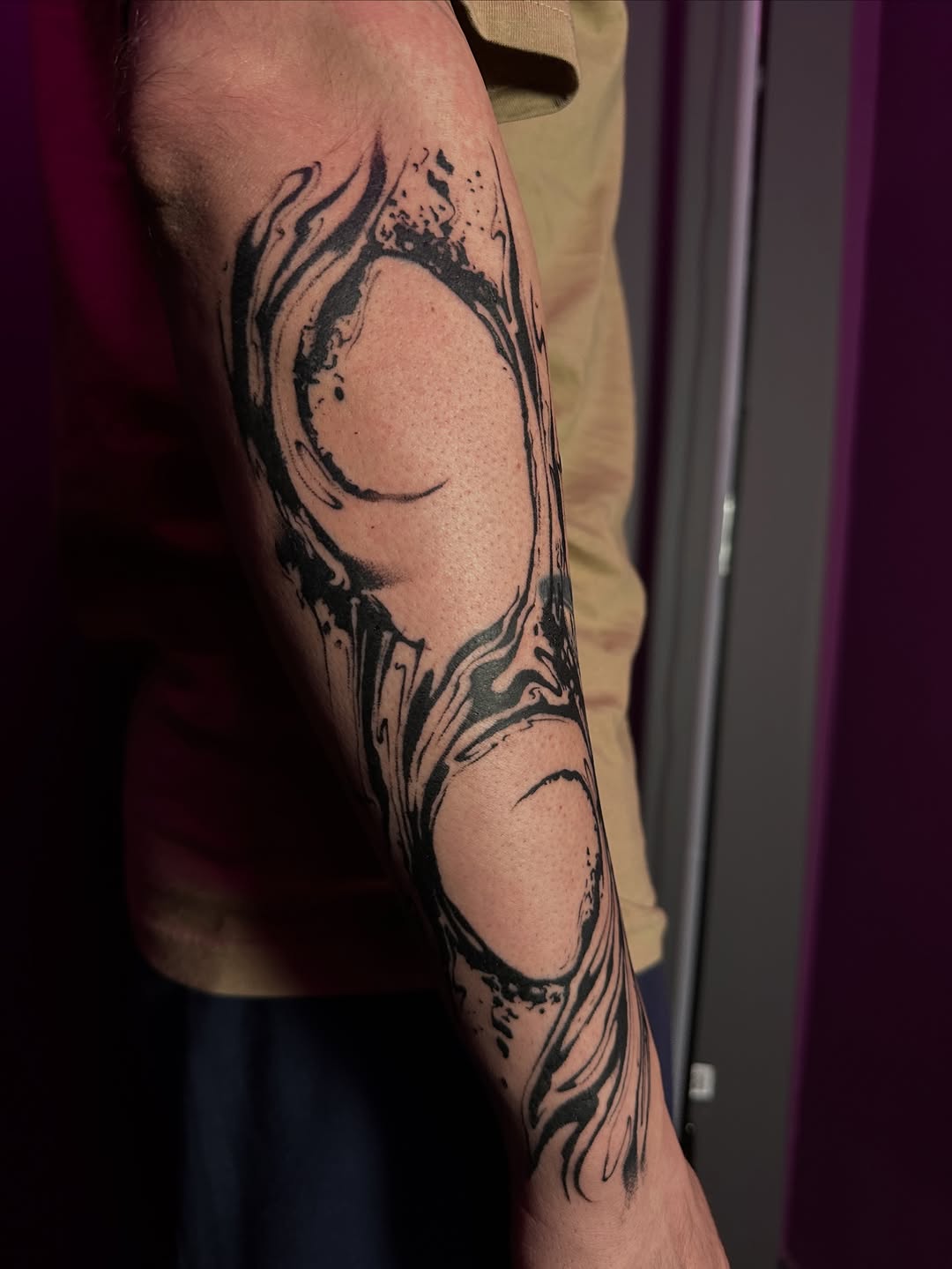 Tattoo by @mklvayne.tattoos โ blackwork, trash_polka