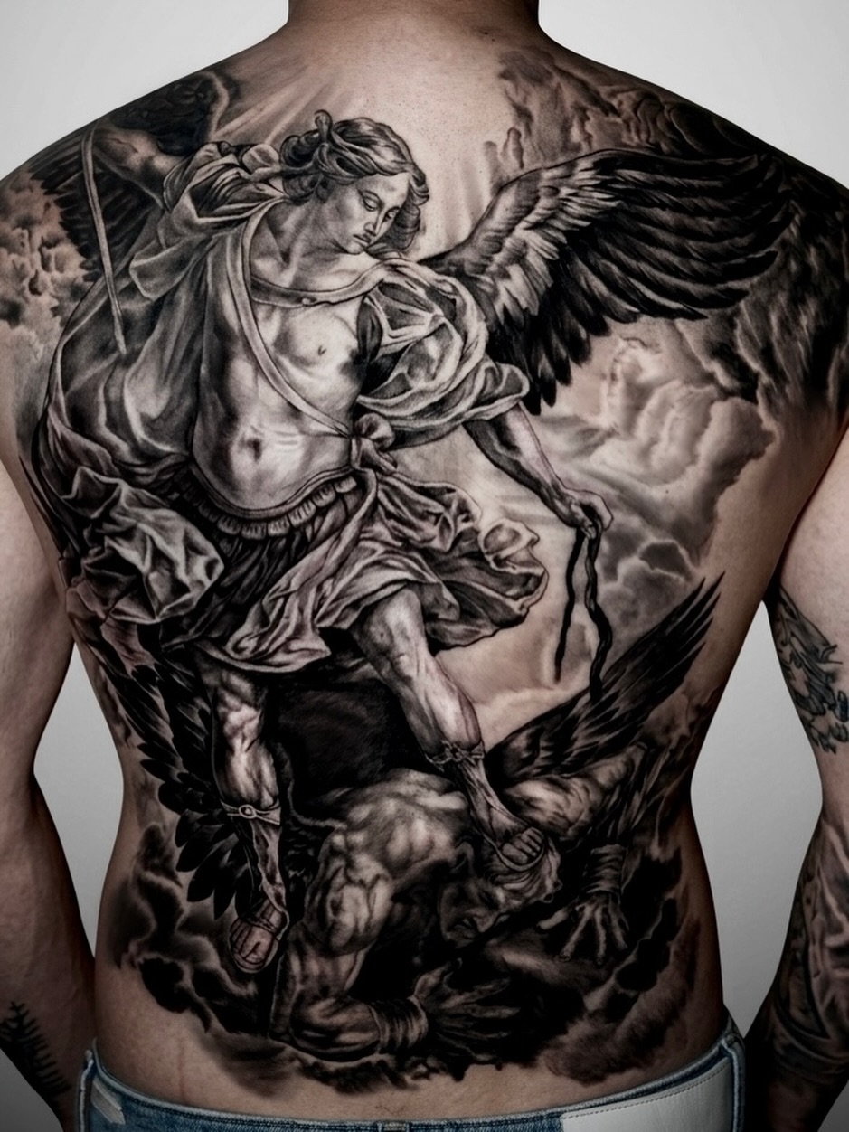 Tattoo by @alberto.m_tattoo β realism, black_and_grey
