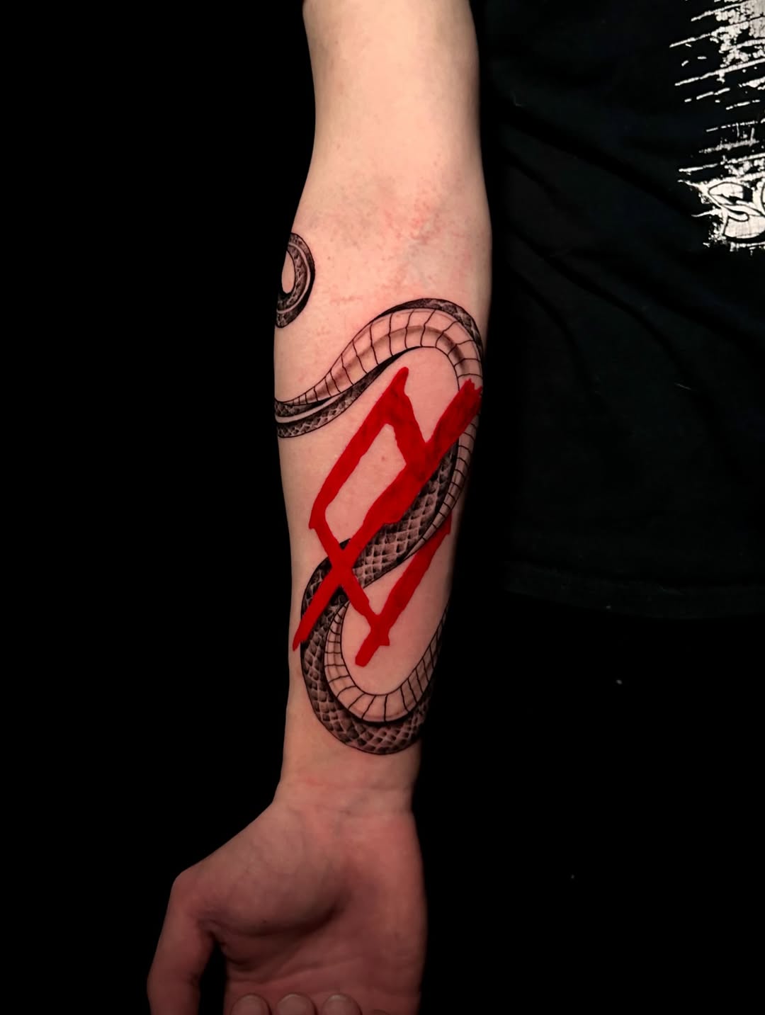 Tattoo by @brud.tattoo β trash_polka, black_and_grey