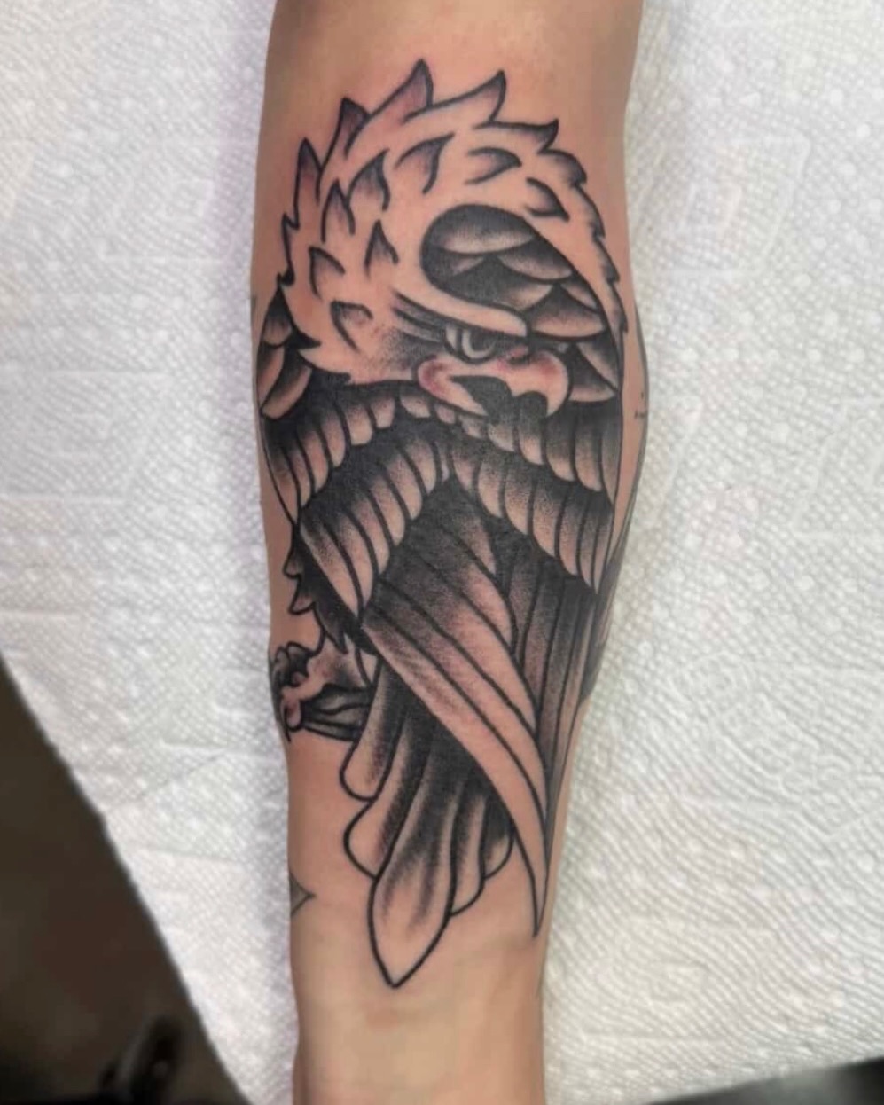 Tattoo by @trey_mann_tattooer — american_traditional, black_and_grey