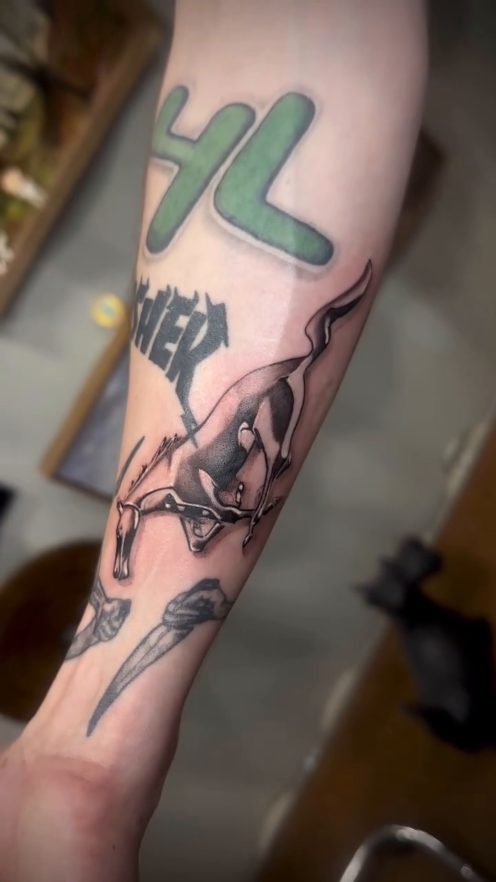 Tattoo by @tattooarielle — black_and_grey, realism