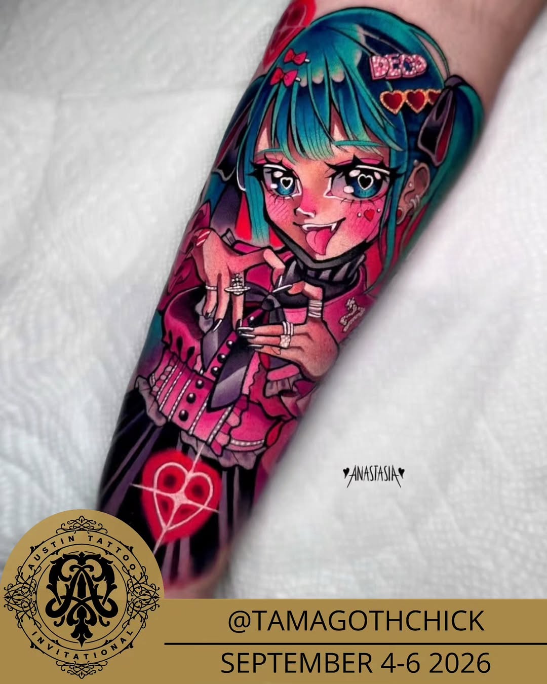 Tattoo by @tamagothchick β new_school, anime