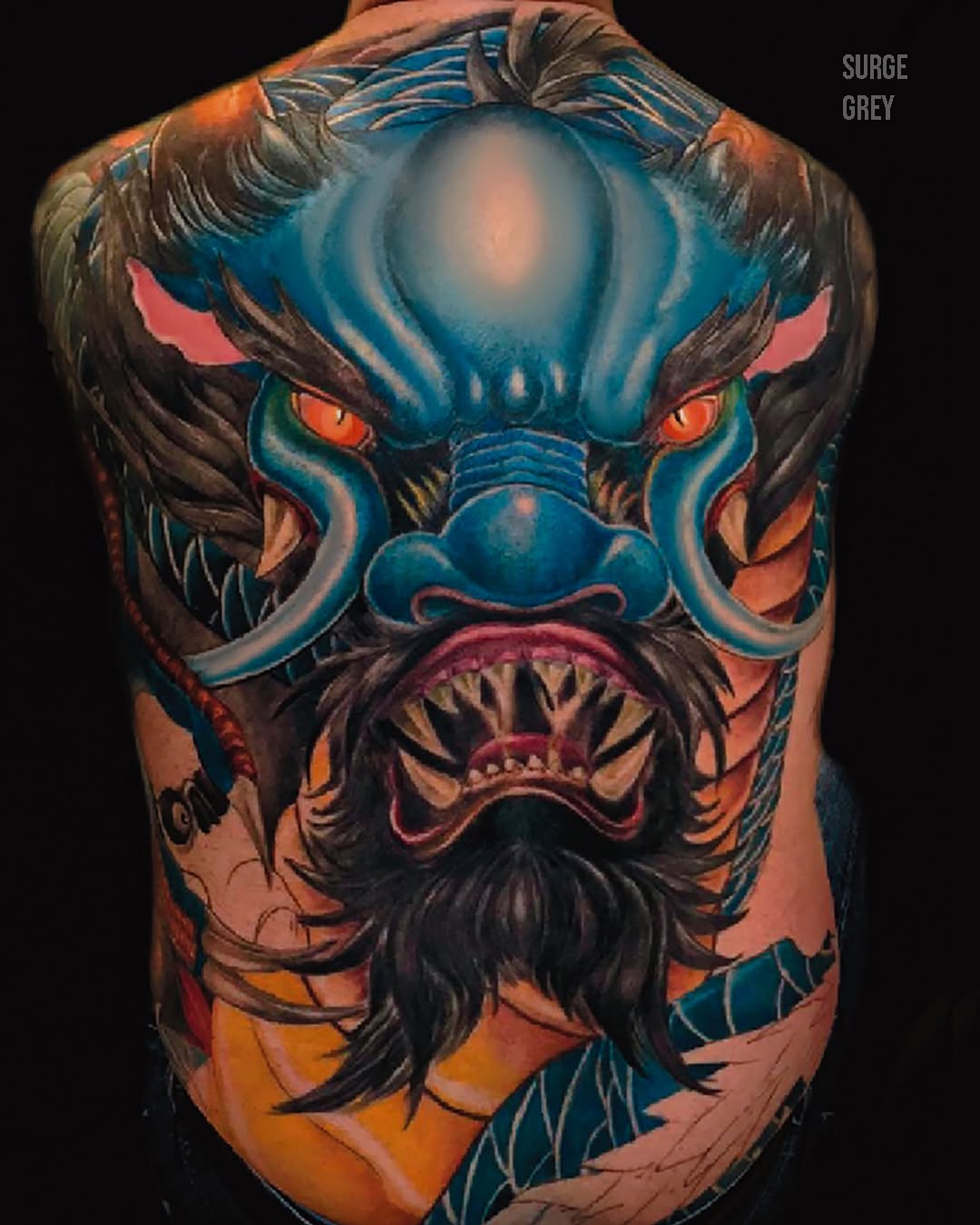 Tattoo by @surgegrey — japanese_irezumi, realism