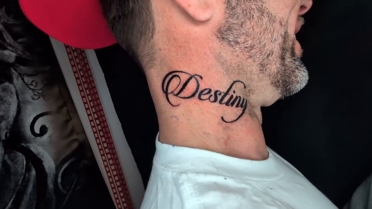 Tattoo by @viiduquette — lettering_script, fine_line