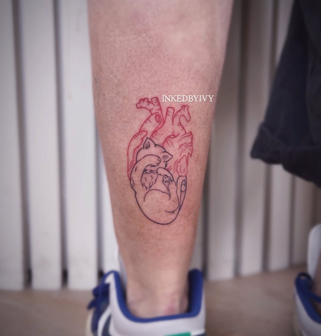 Tattoo by @inkedbyivy — illustrative, fine_line