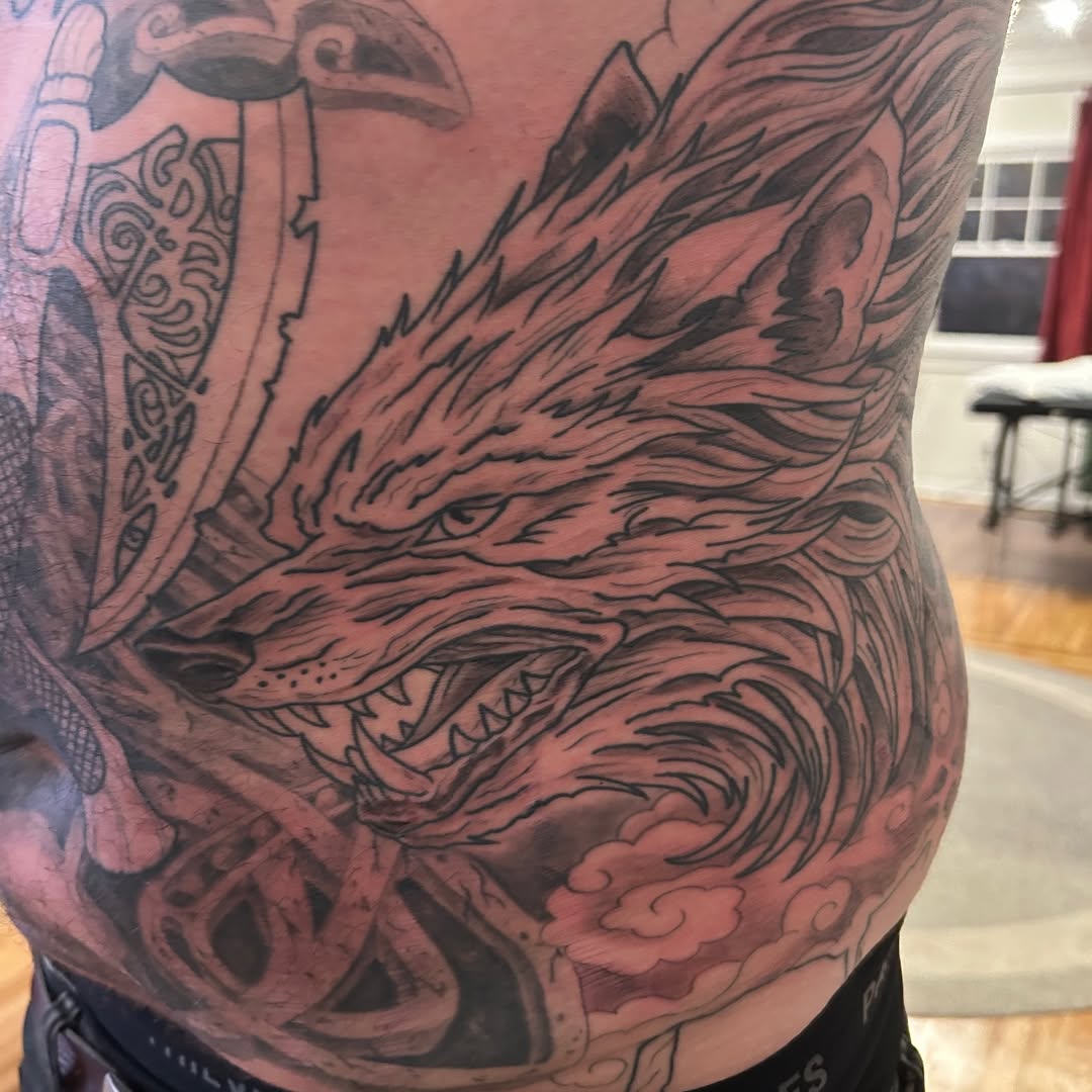 Tattoo by @j_bradbury3 — black_and_grey, realism