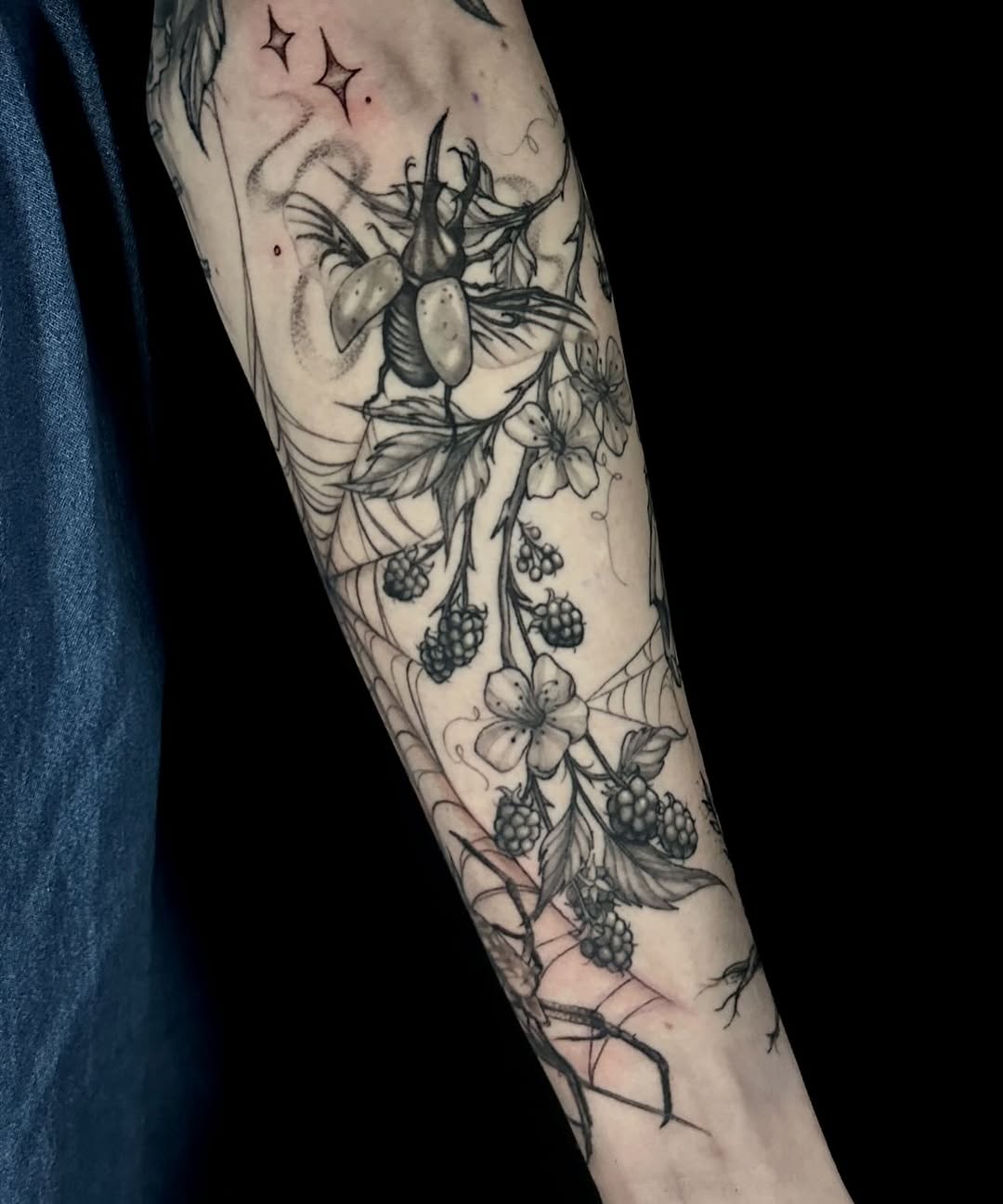 Tattoo by @stabbed.by.kai — black_and_grey, illustrative