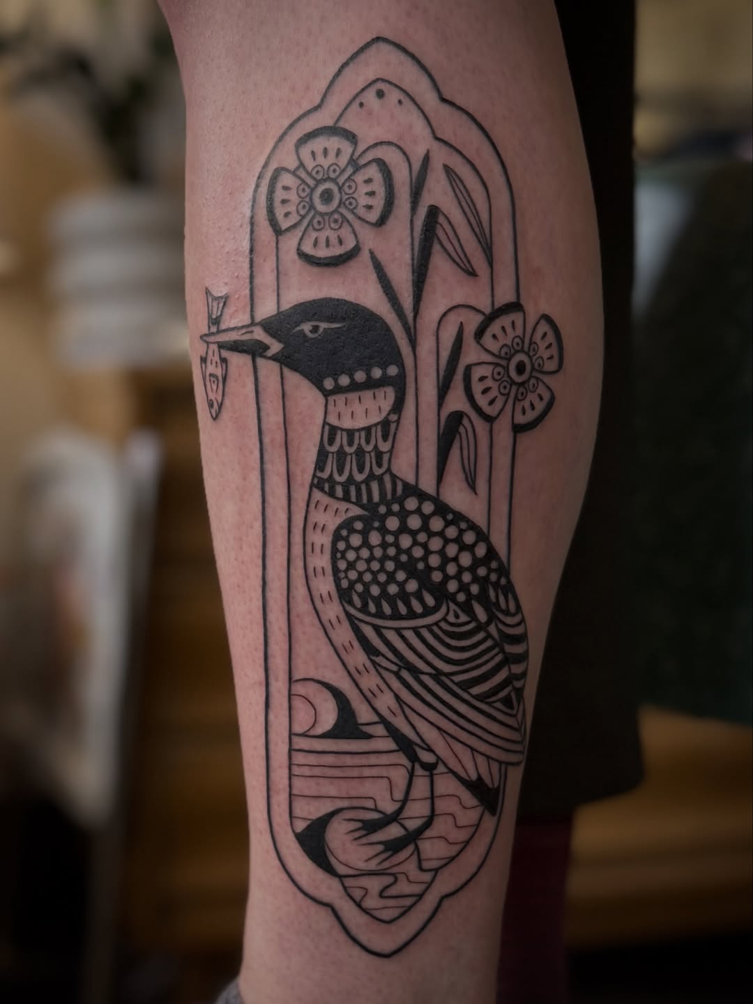 Tattoo by @leahearltattoo — blackwork