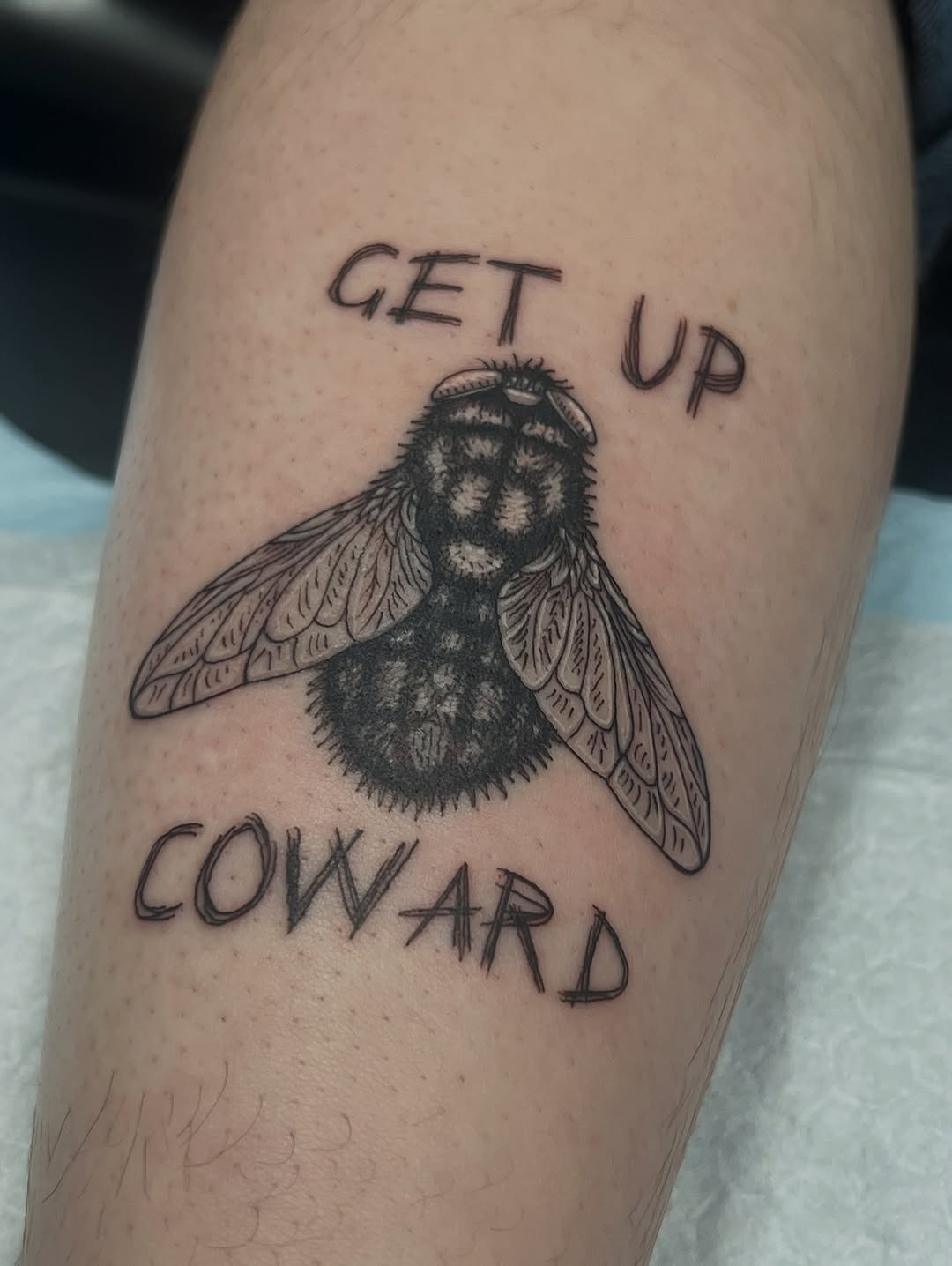 Tattoo by @stephaniepeanut123 — lettering_script