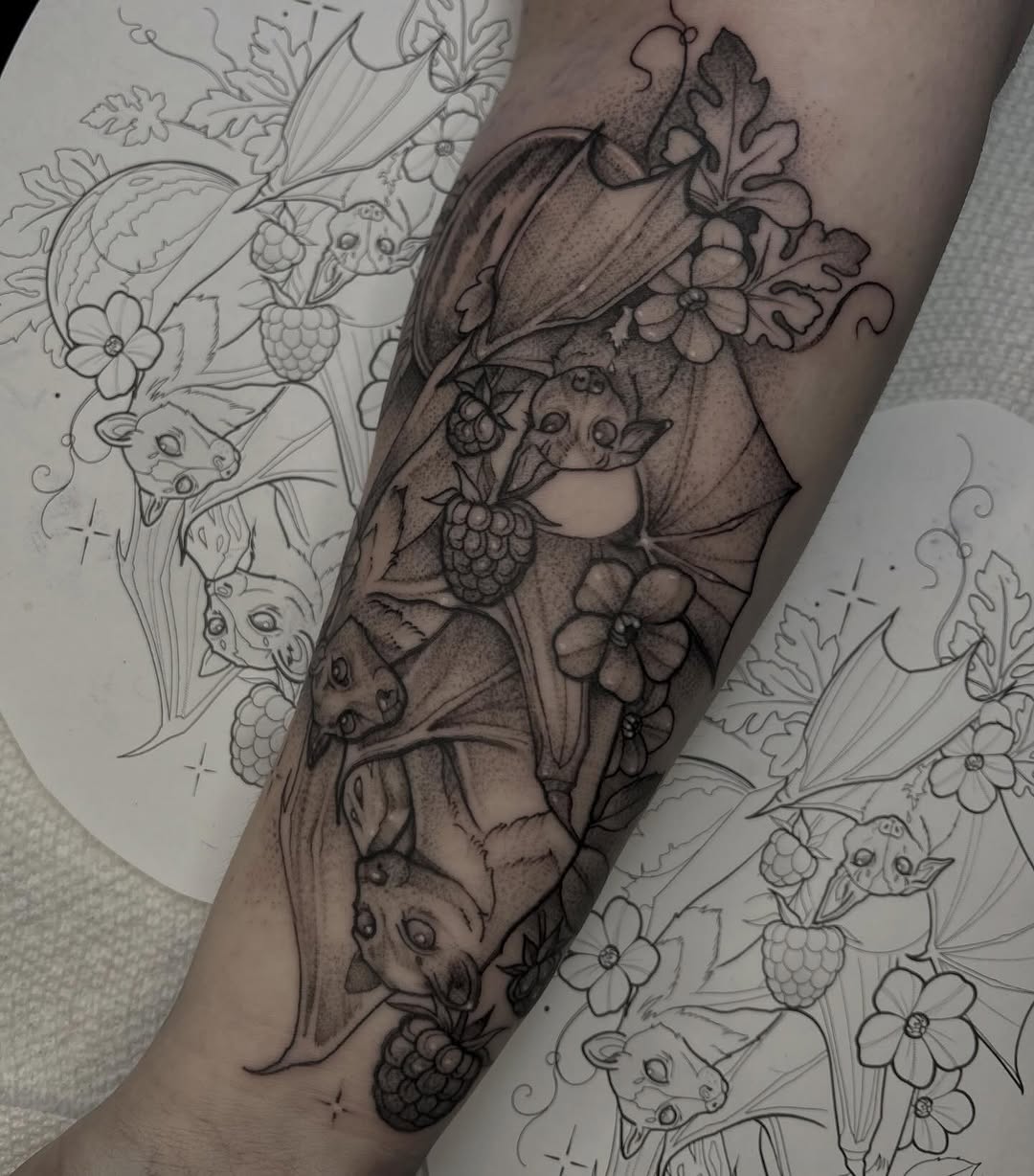 Tattoo by @lovelytattooing — dotwork, illustrative