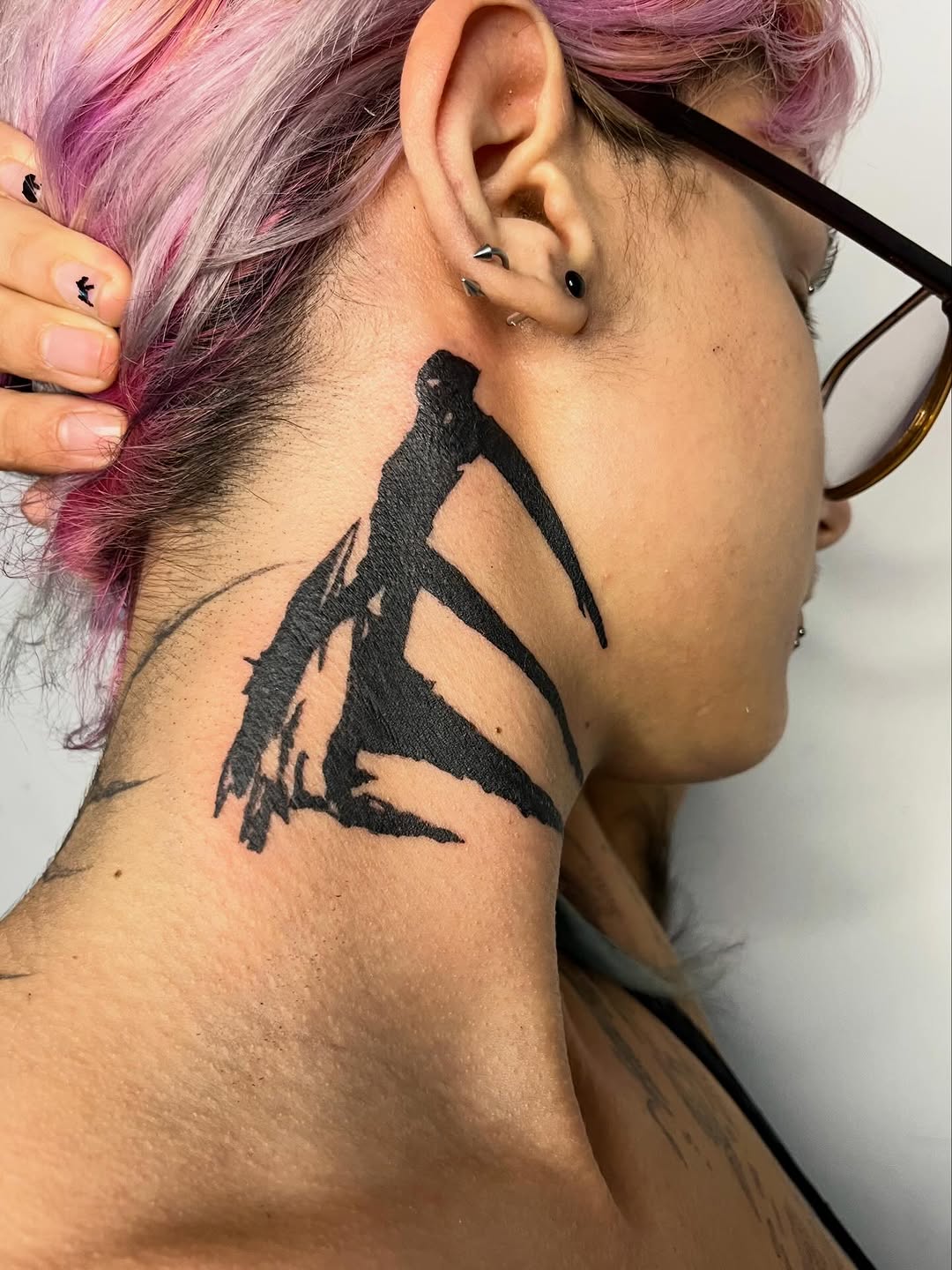 Tattoo by @godsfirmgrip — blackwork