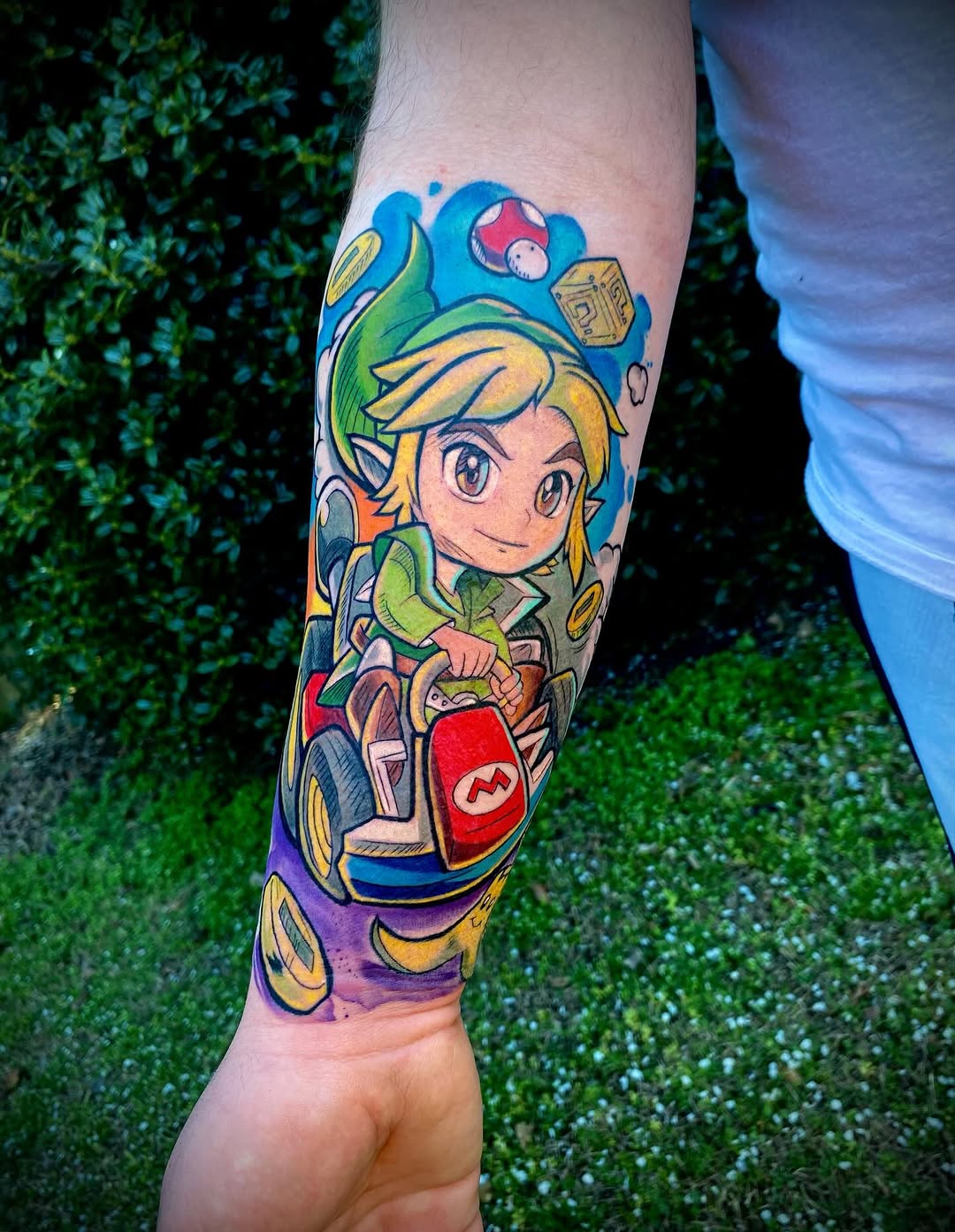 Tattoo by @aortiz_tattoos — new_school, anime