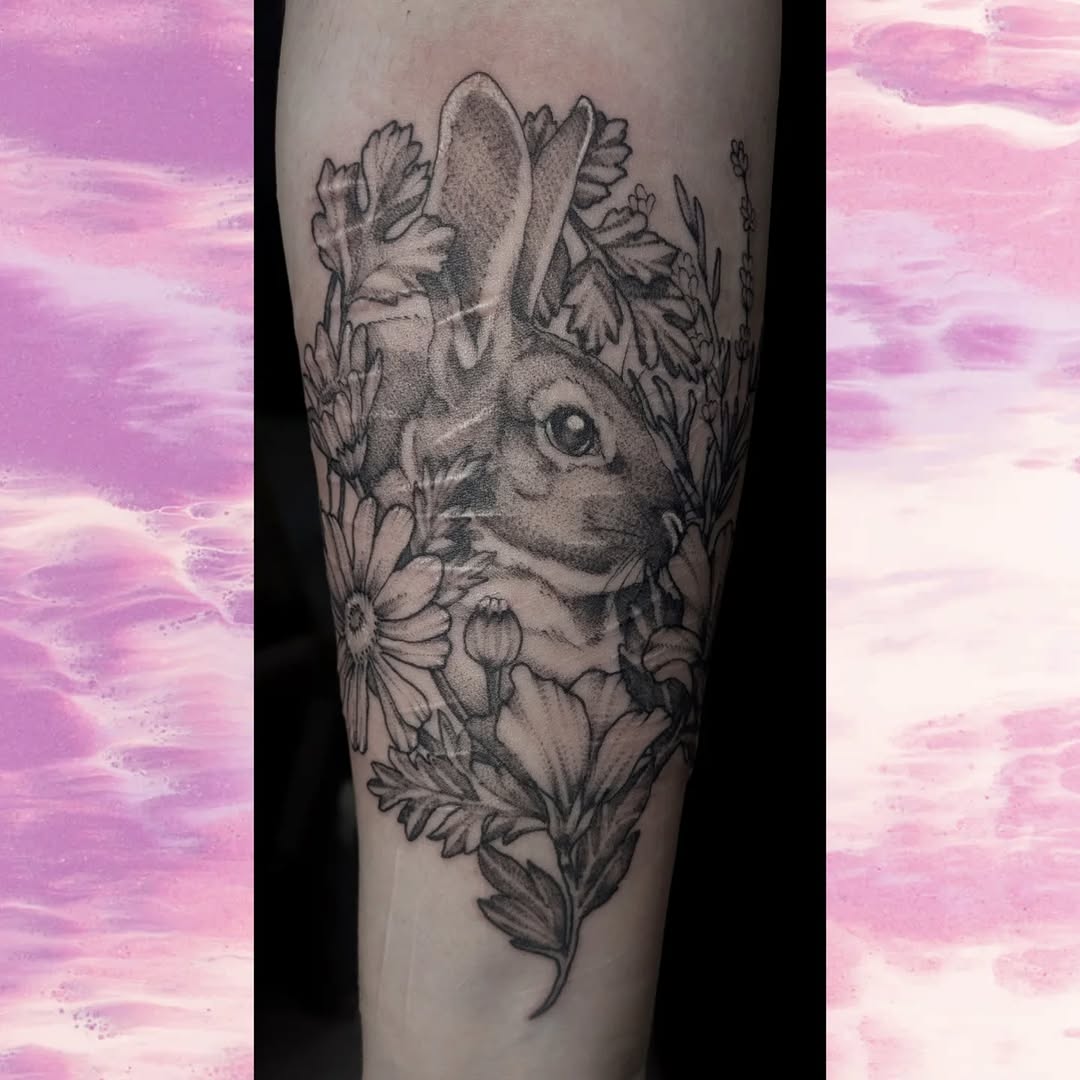 Tattoo by @crappie.tatts — realism, dotwork