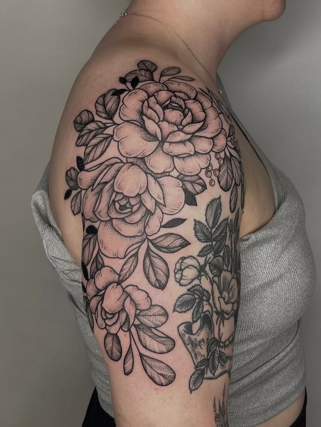 Tattoo by @hj.tattoos — black_and_grey, illustrative