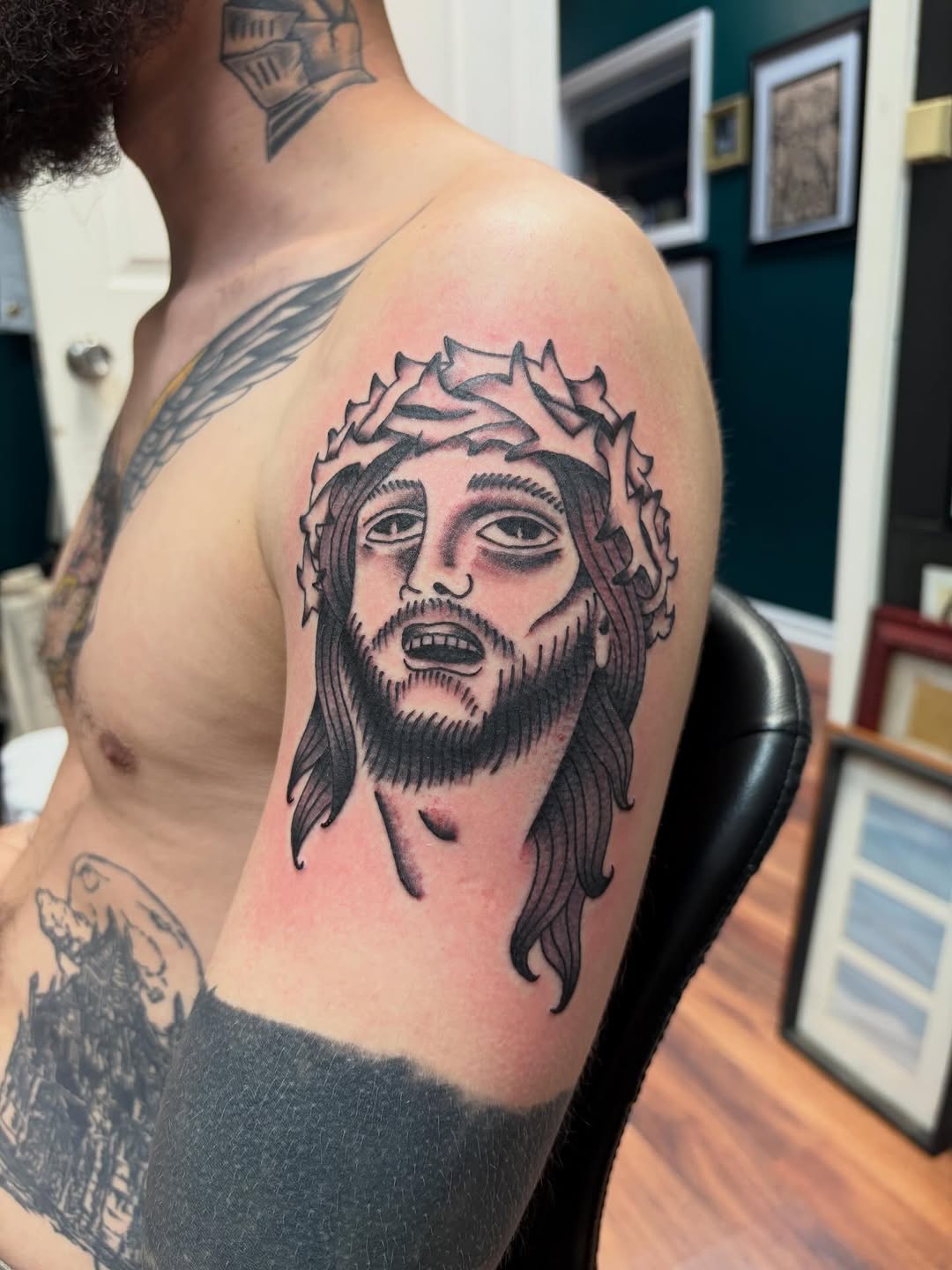 Tattoo by @c.rose.tat2 — american_traditional, black_and_grey