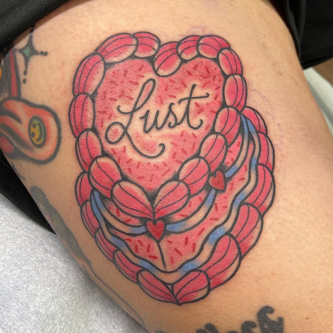 Tattoo by @electriclucy — american_traditional, lettering_script
