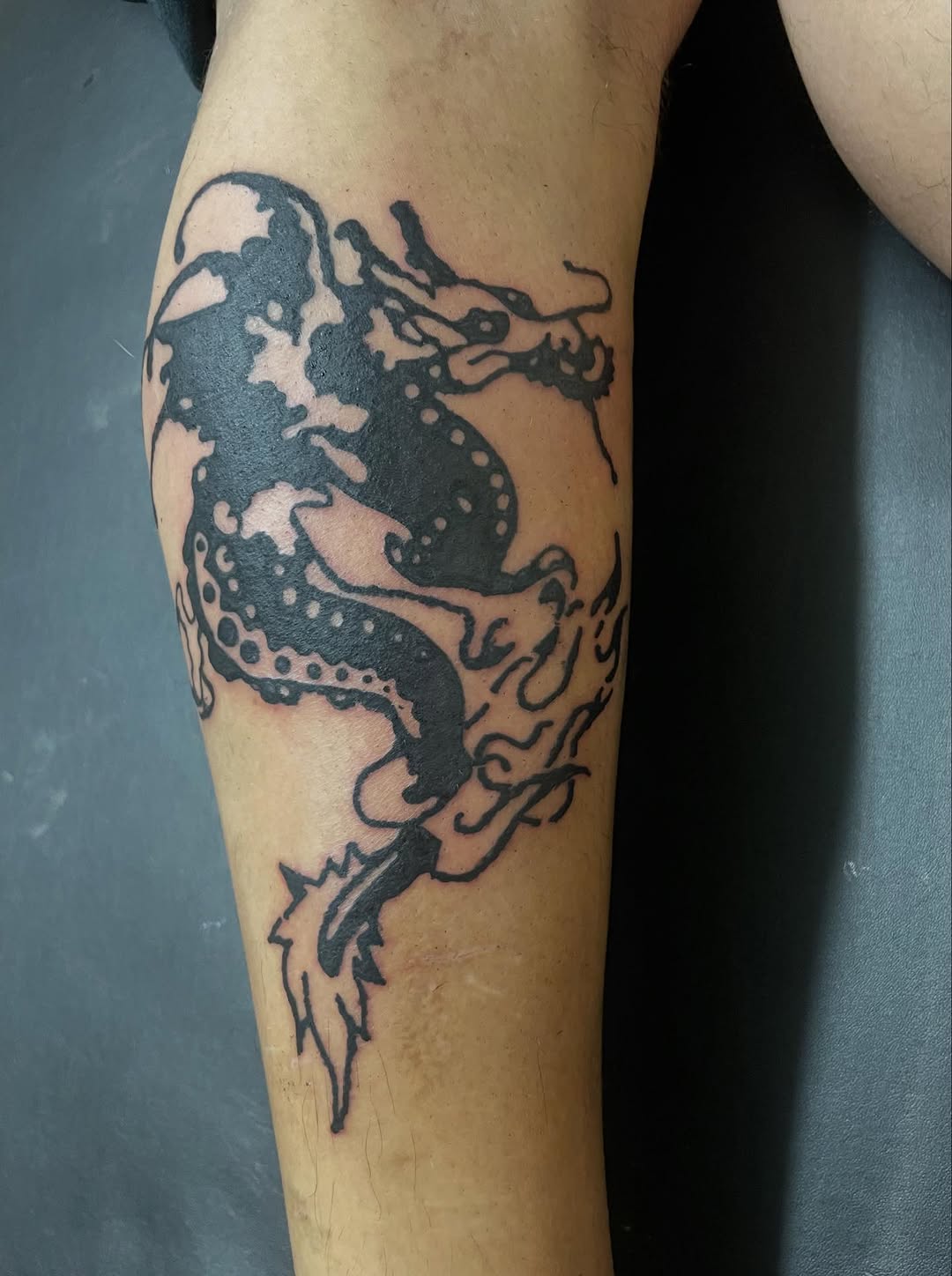 Tattoo by @emotionalthugtattoo — blackwork