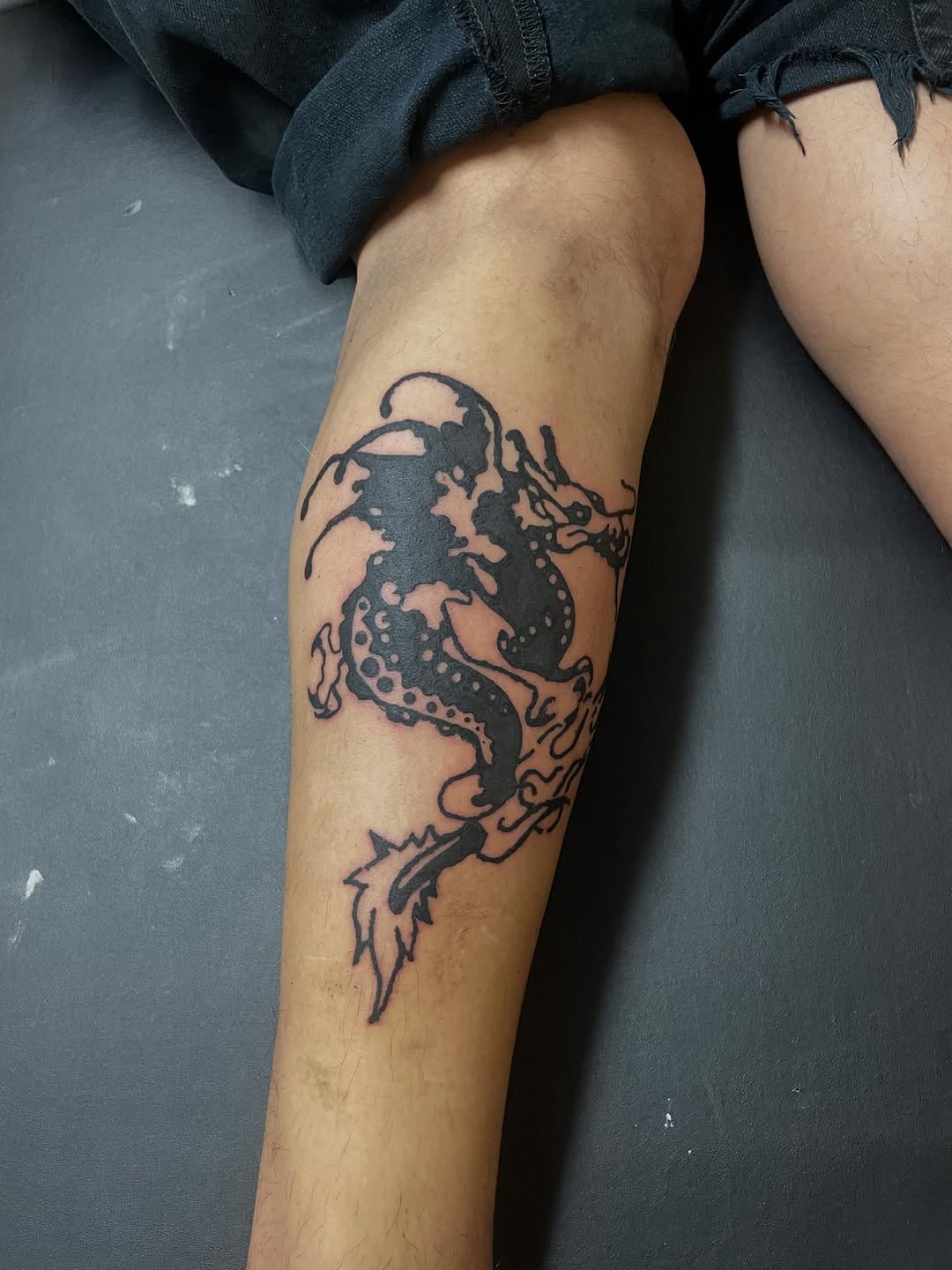 Tattoo by @emotionalthugtattoo — blackwork