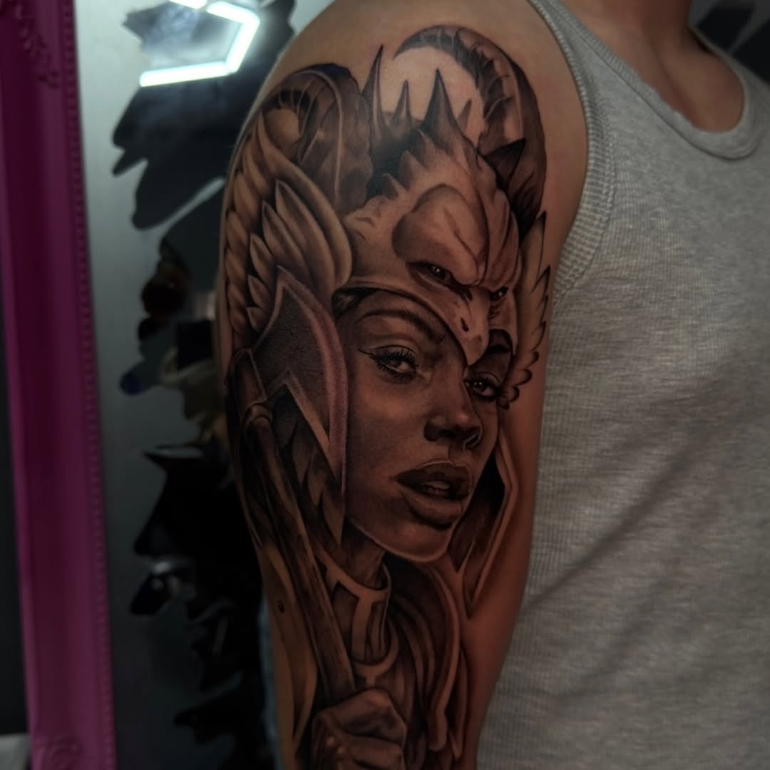Tattoo by @22.co.uk — realism, black_and_grey