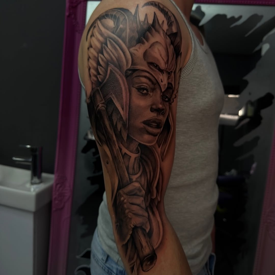 Tattoo by @22.co.uk — realism, black_and_grey