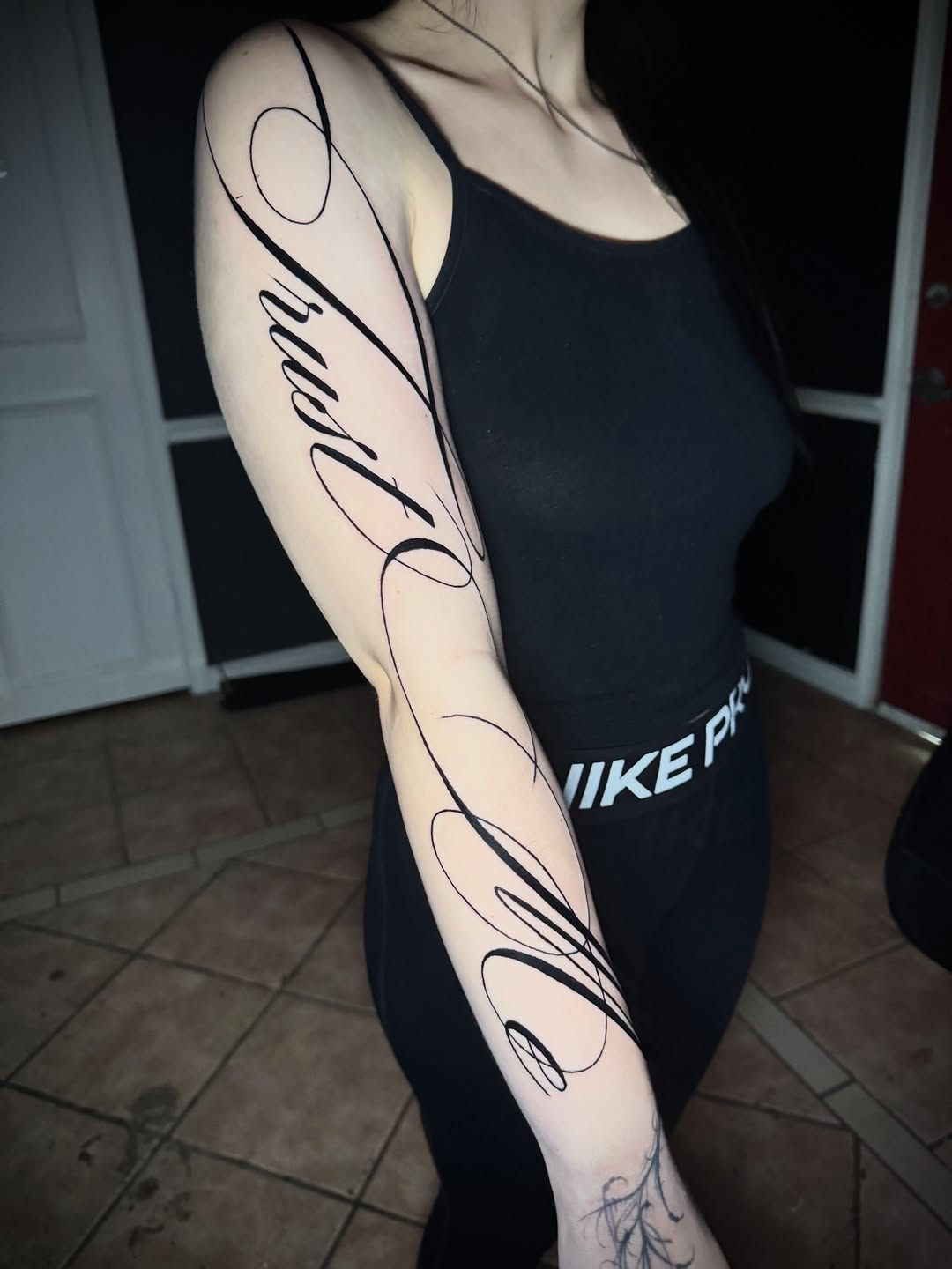 Tattoo by @inkedbydaisy β lettering_script, fine_line