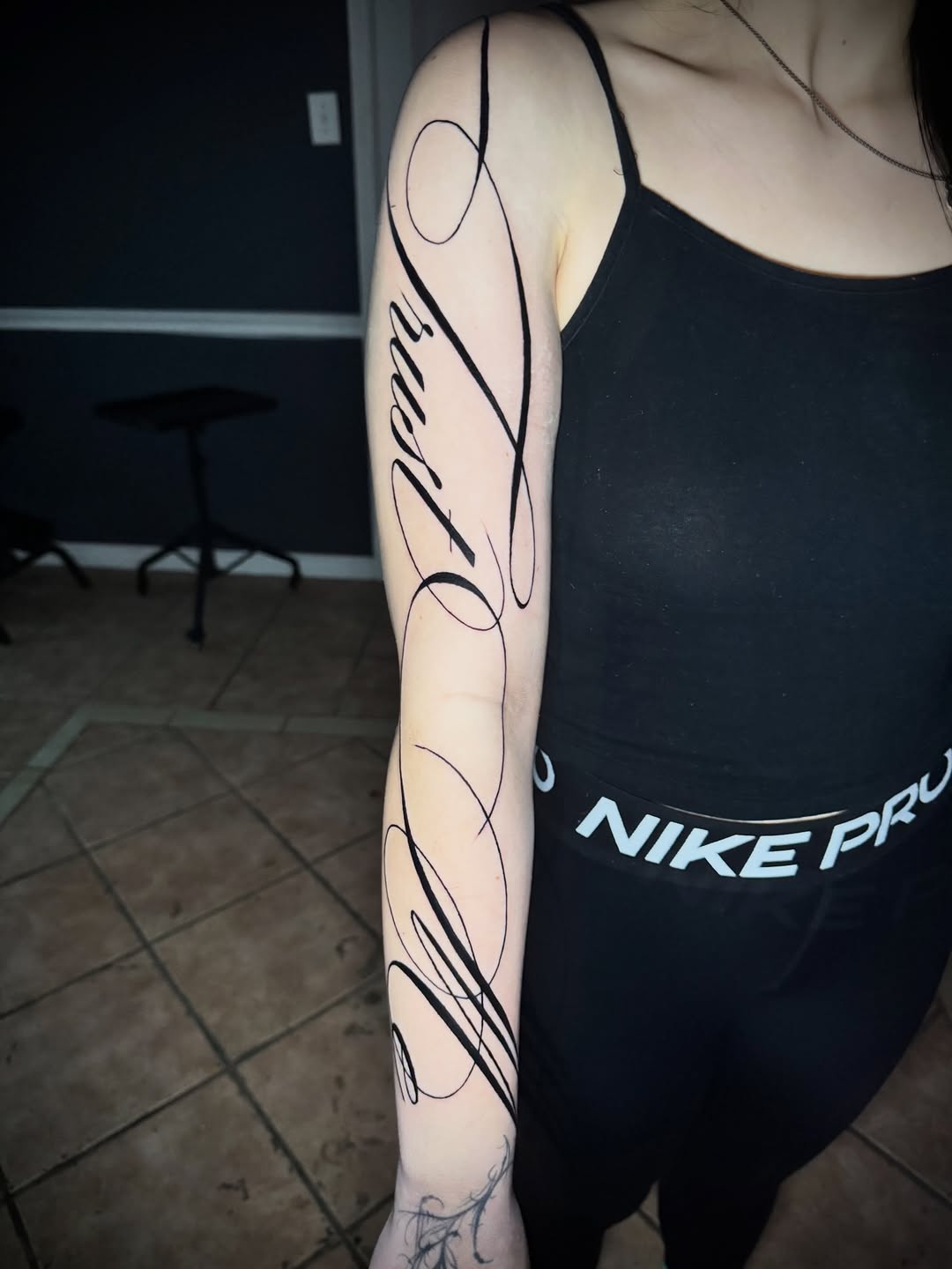 Tattoo by @inkedbydaisy β lettering_script, fine_line