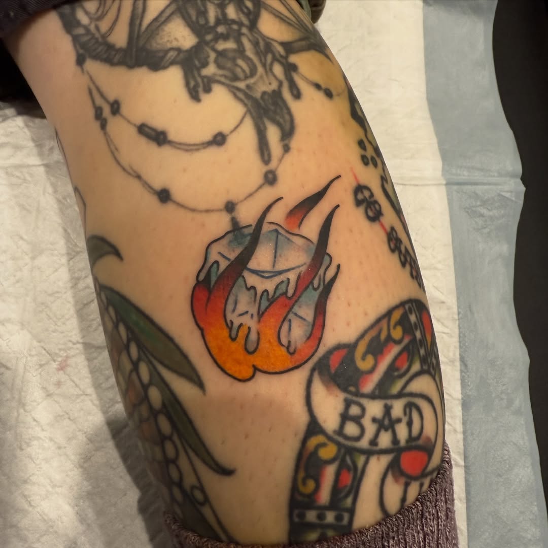 Tattoo by @artisticminded — american_traditional, illustrative