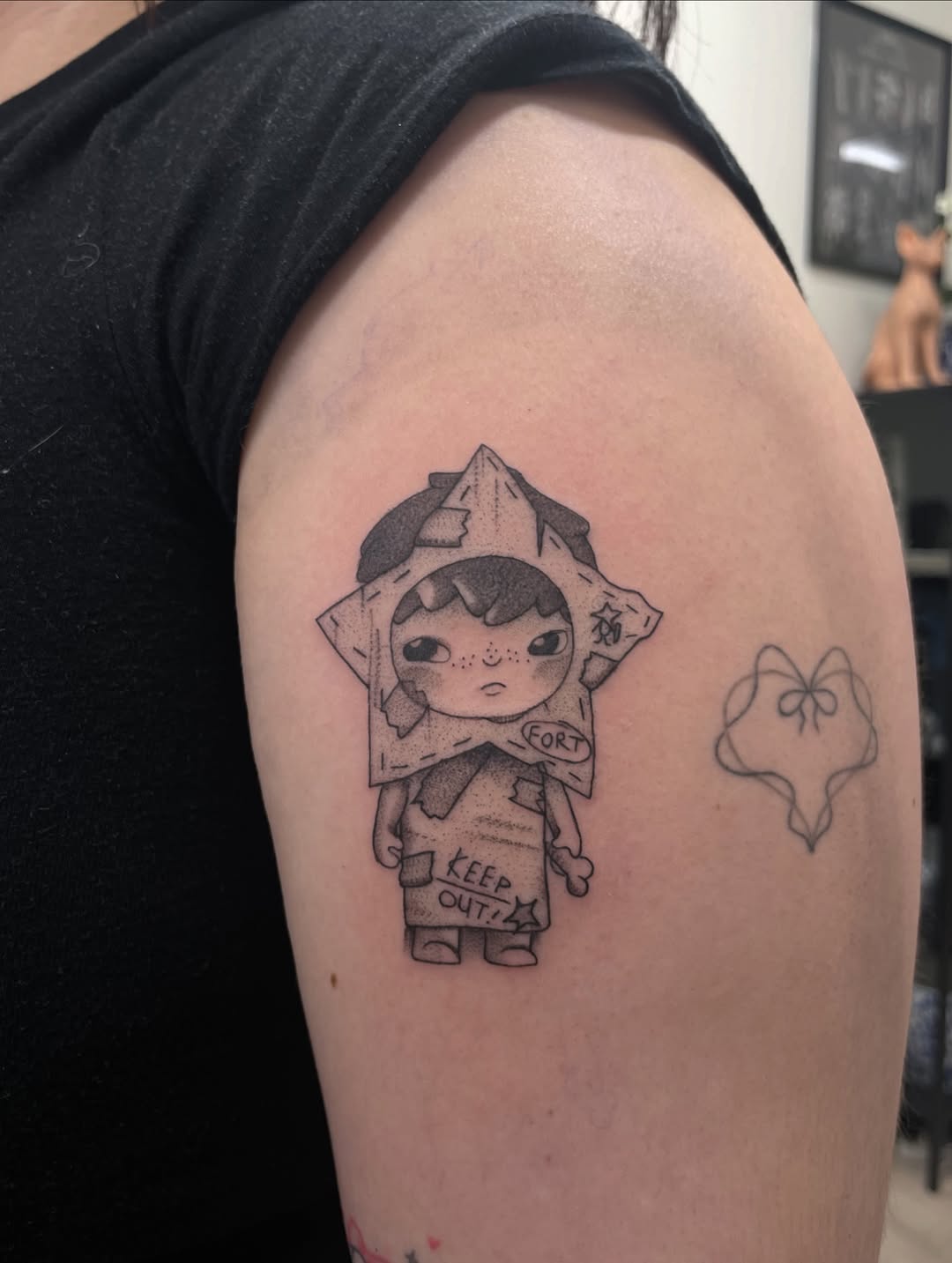 Tattoo by @dom.tattoos โ illustrative, black_and_grey
