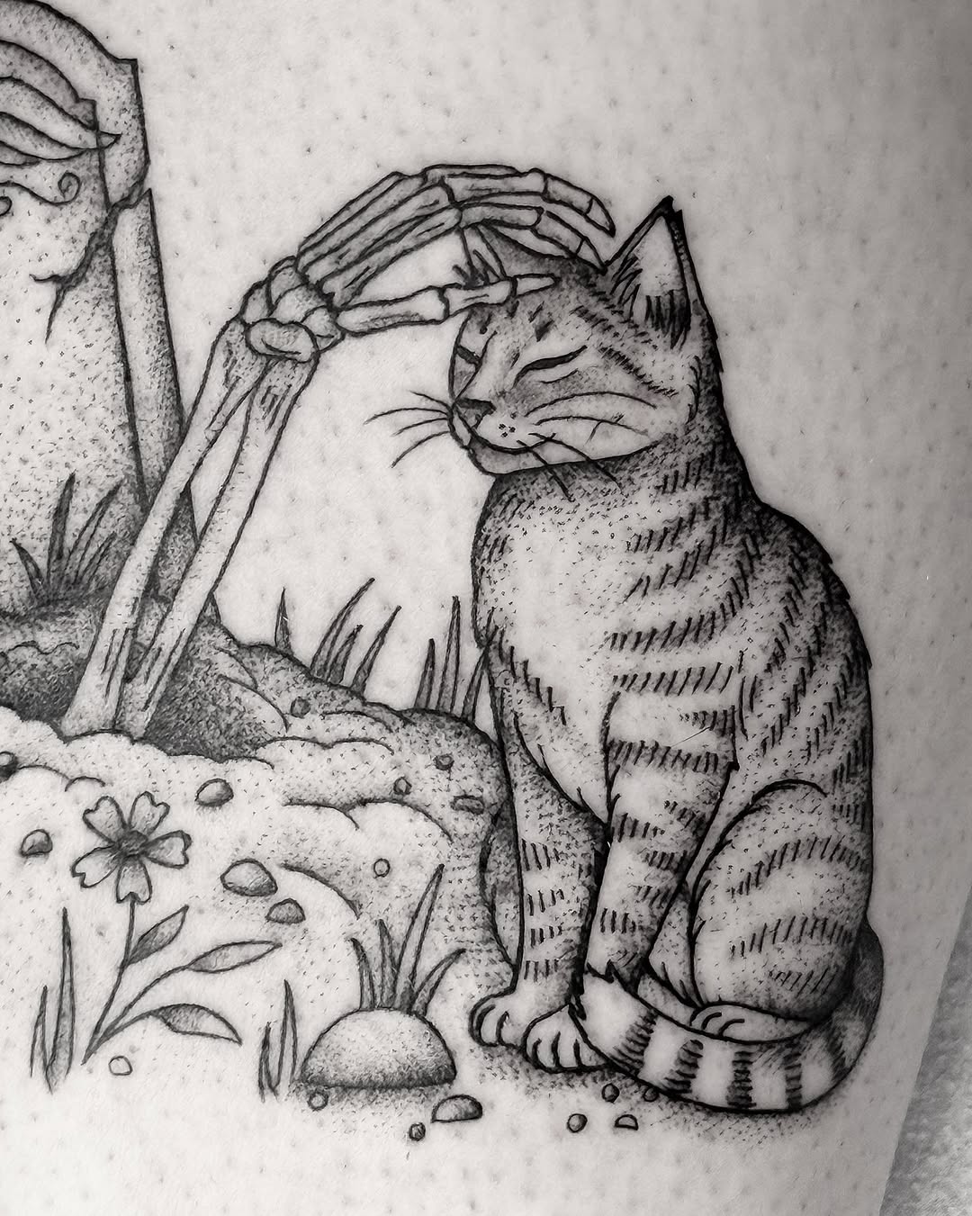 Tattoo by @breezytucker — illustrative, black_and_grey