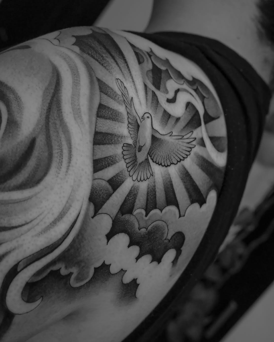 Tattoo by @phil_da_silva_ — black_and_grey