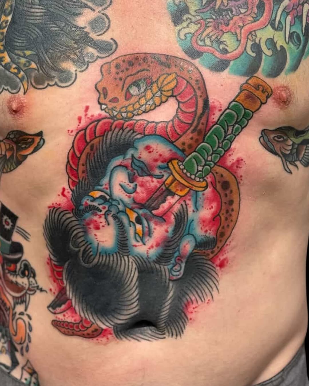 Tattoo by @joshftwtattoo — american_traditional, neo_traditional