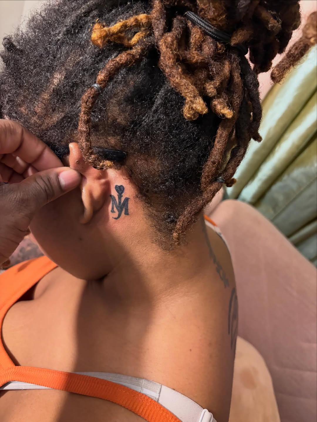 Tattoo by @blacksaddleink — lettering_script, minimalist