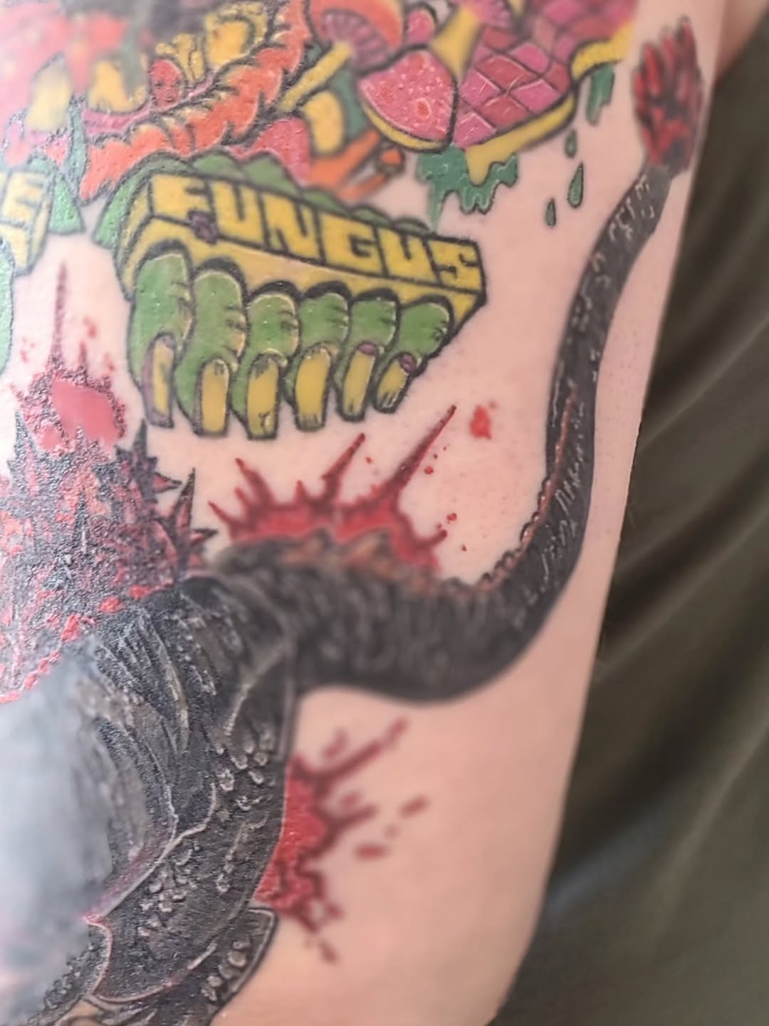 Tattoo by @colleen_does_tattoos — new_school, trash_polka