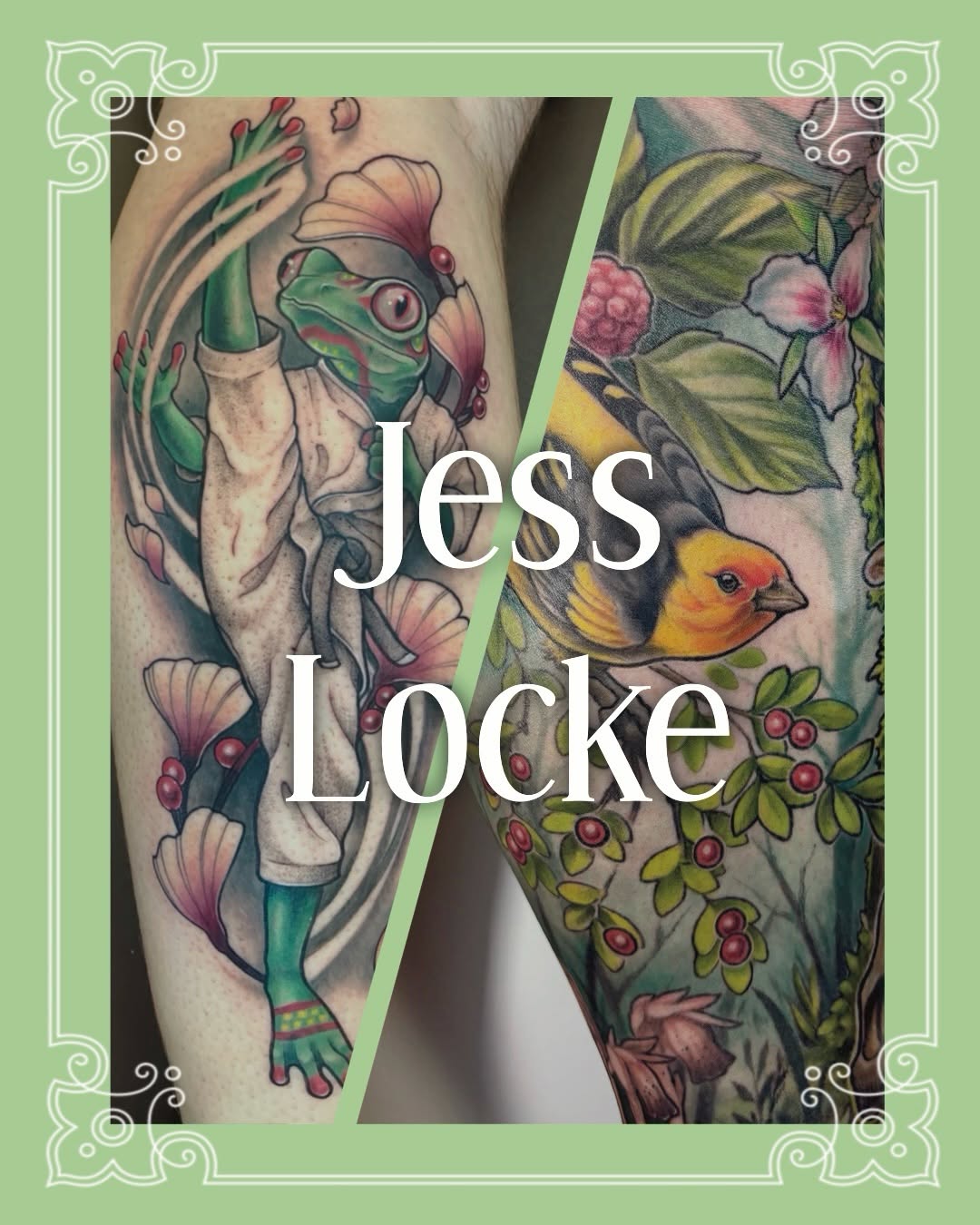 Tattoo by @lockejessmonster — realism, illustrative