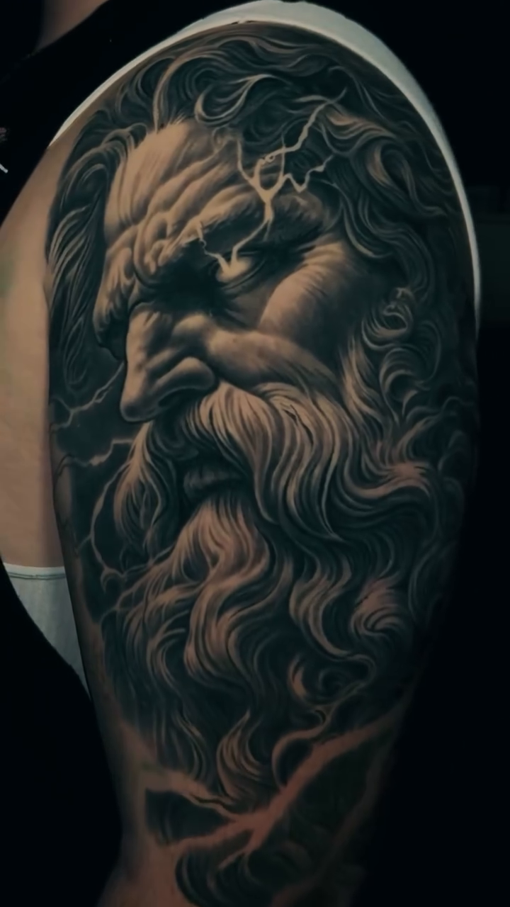 Tattoo by @travis_tattoos β realism, black_and_grey