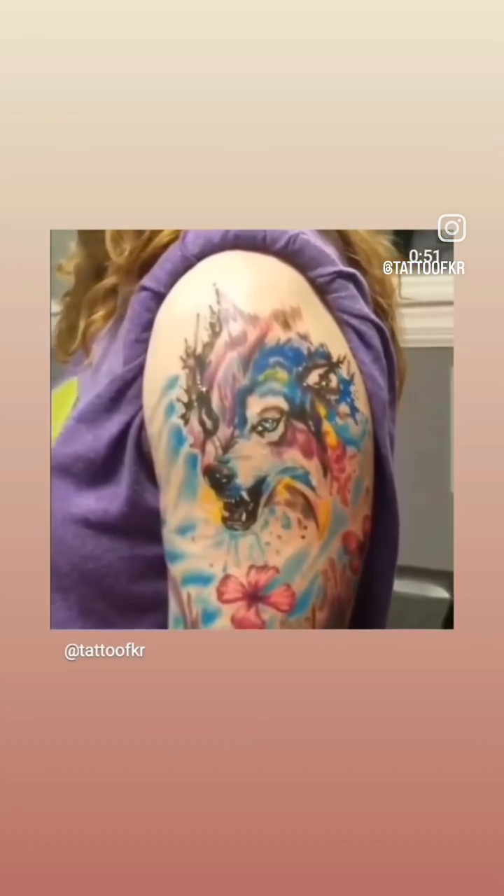 Tattoo by @tattoofkr — illustrative, realism