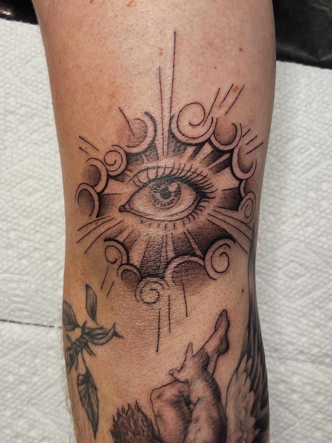 Tattoo by @jbren.art — black_and_grey, ornamental
