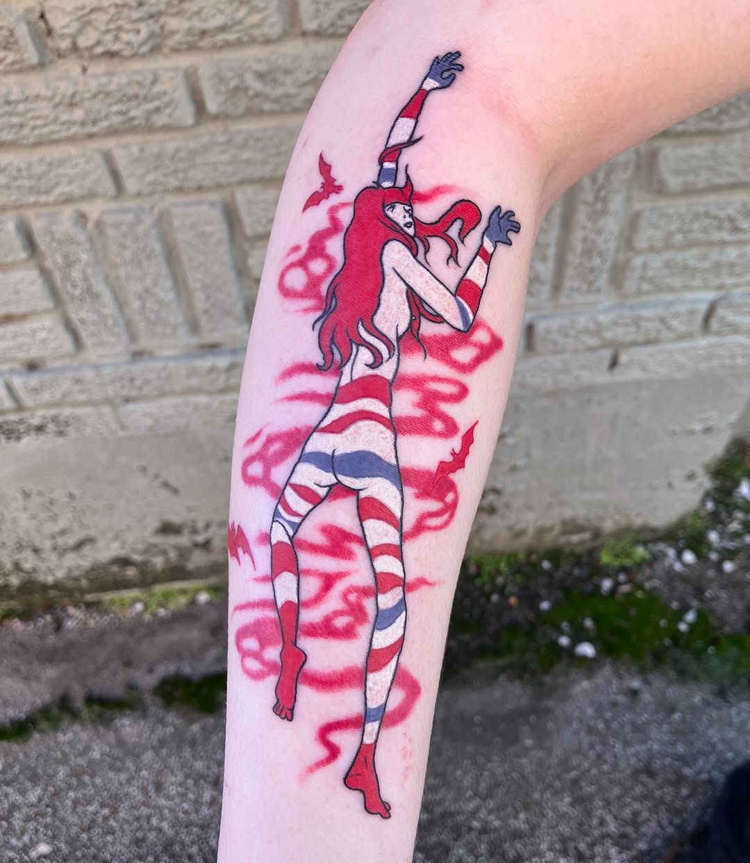 Tattoo by @tattymcghee — illustrative, trash_polka
