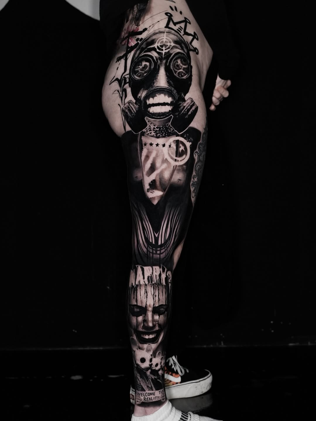 Tattoo by @inkbylexi — black_and_grey, realism