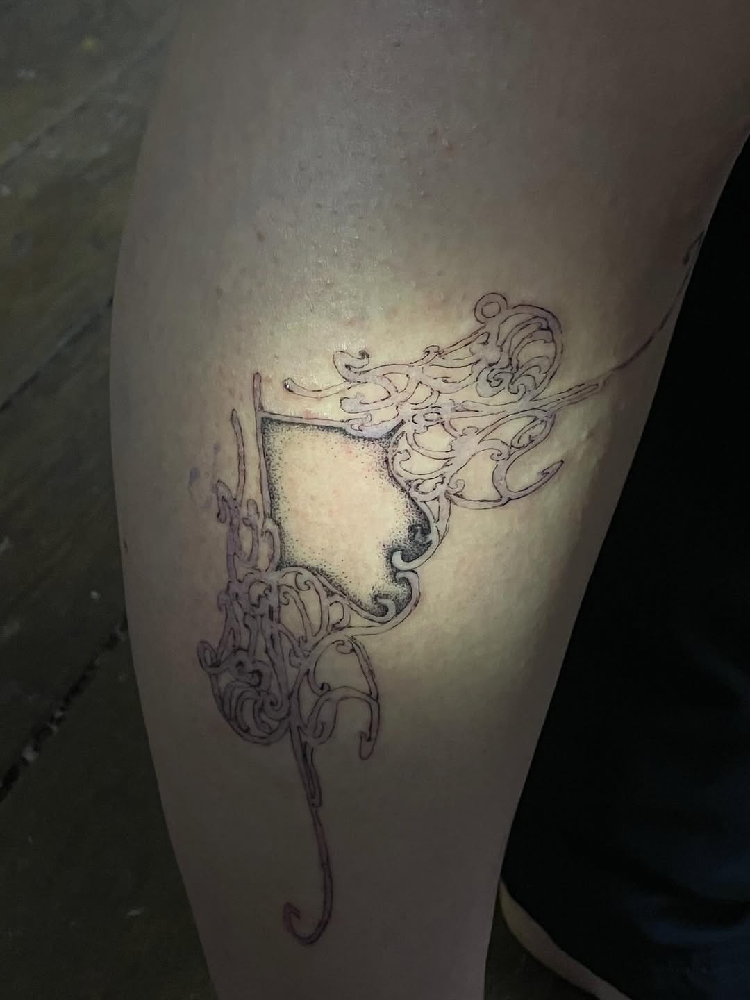 Tattoo by @sashkaciubara — blackwork