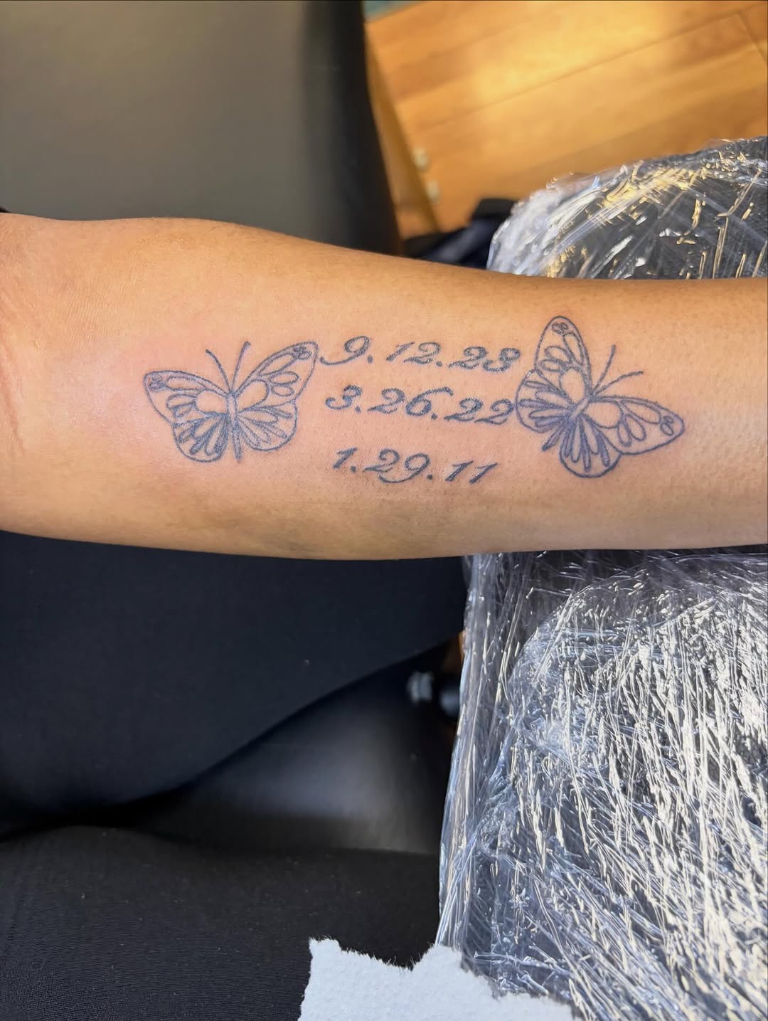 Tattoo by @blacksaddleink — fine_line, lettering_script