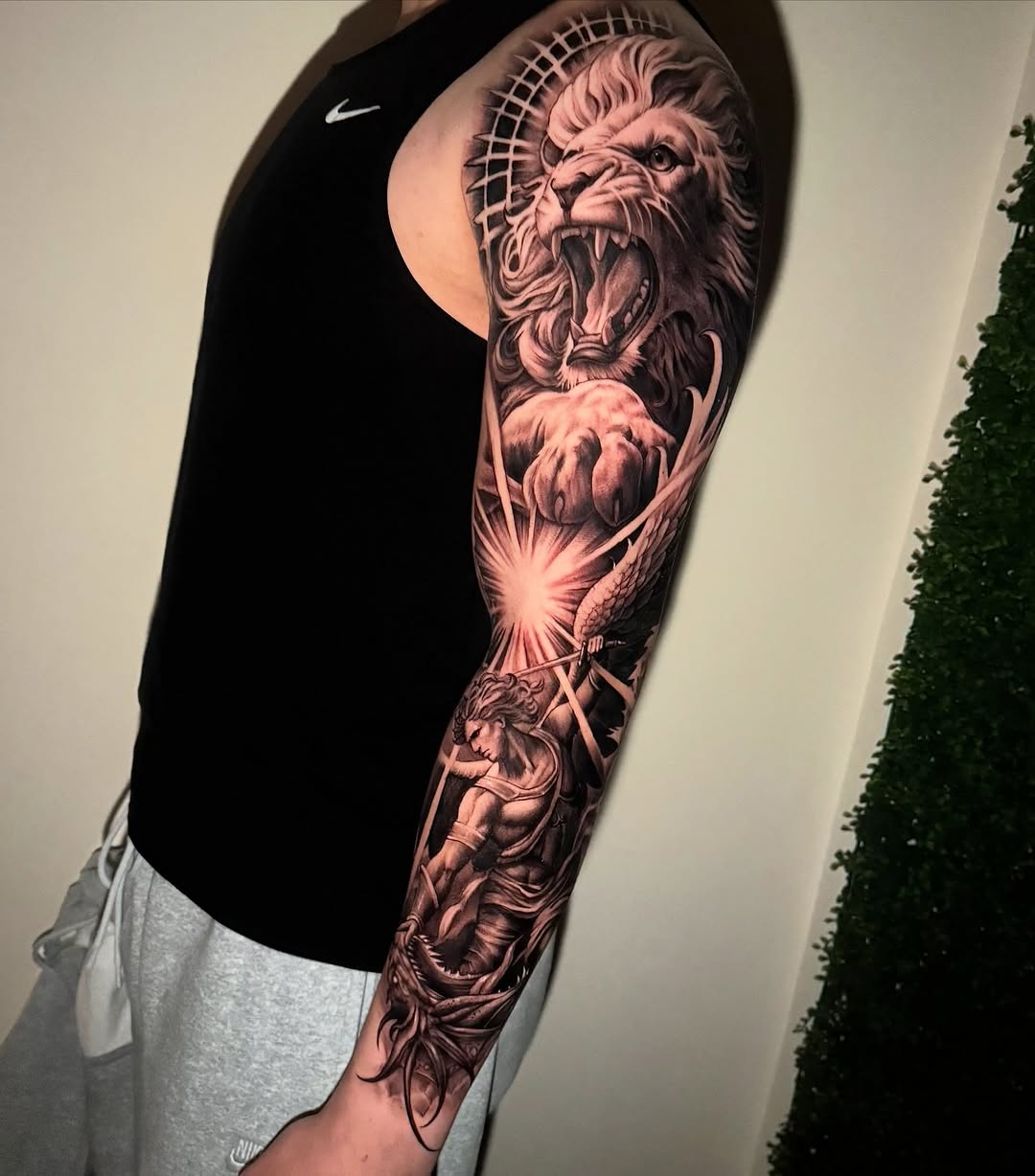 Tattoo by @tattoowithgrace — realism, black_and_grey