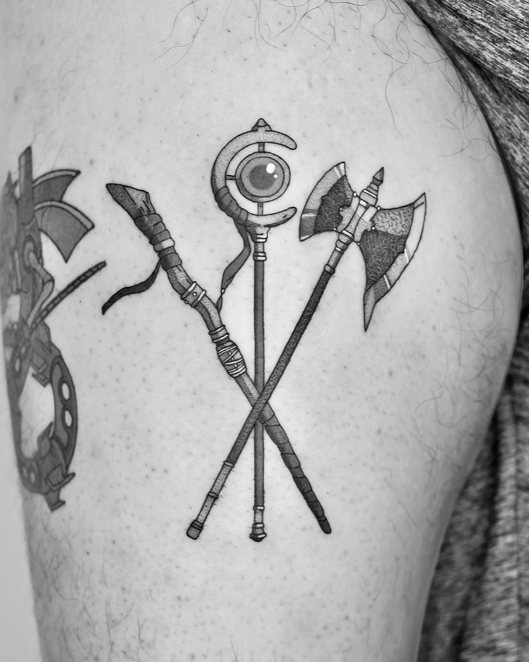 Tattoo by @rika.loli.lady — black_and_grey, realism